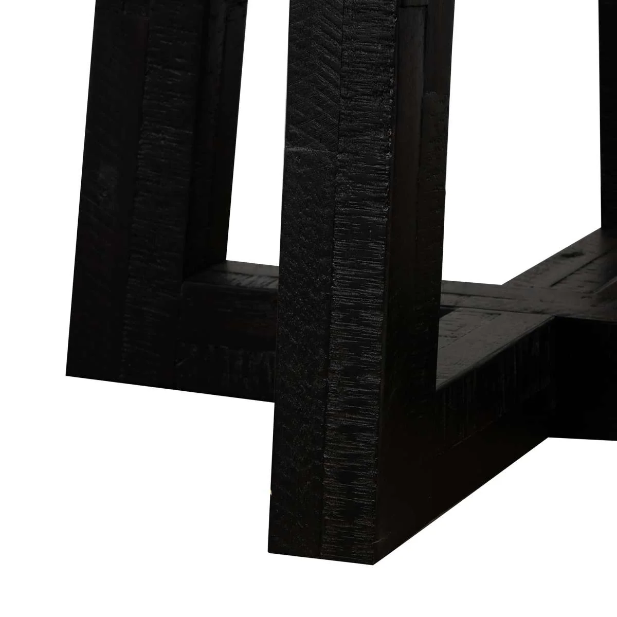 Chester Modern Concrete and Acacia Round Dining Table By Armen Living - Image 5