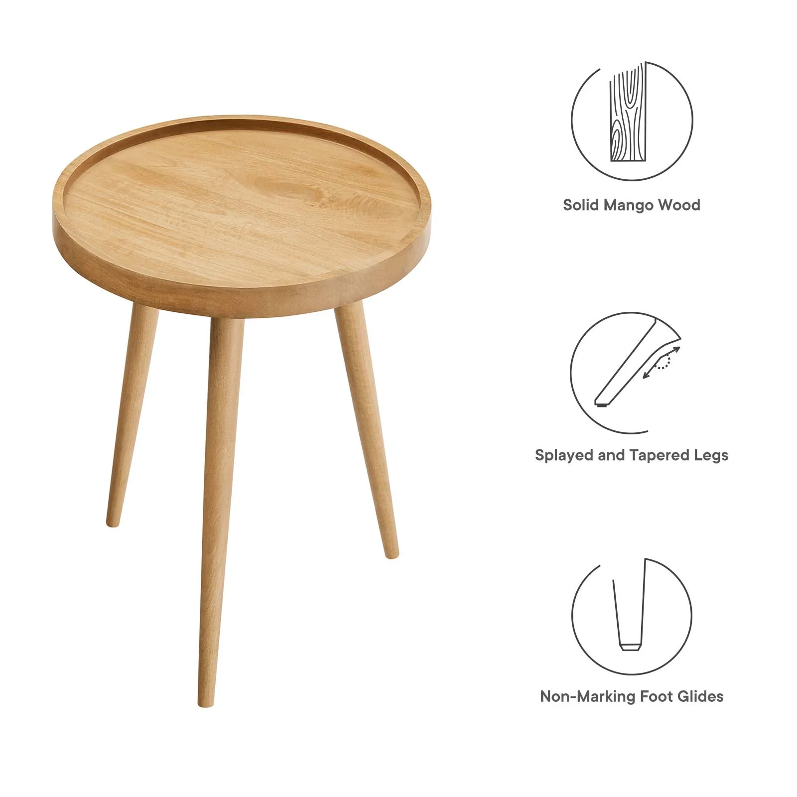 Chiro Round Wood Side Table By Modway - EEI-6830 - Image 13