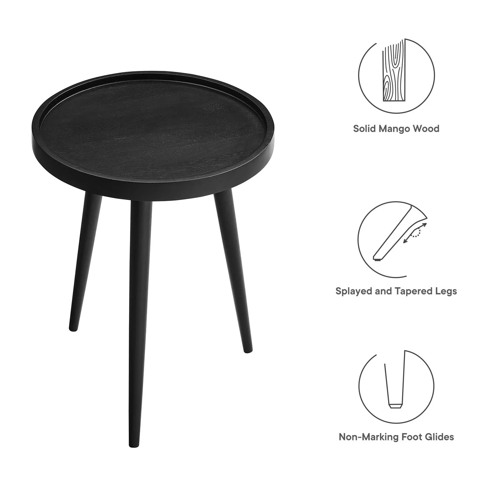 Chiro Round Wood Side Table By Modway - EEI-6830 - Image 6