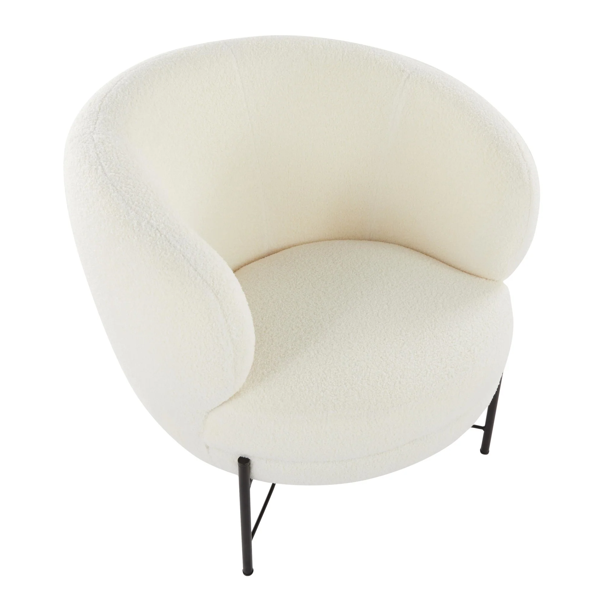 Chloe Accent Chair White By LumiSource - Image 3