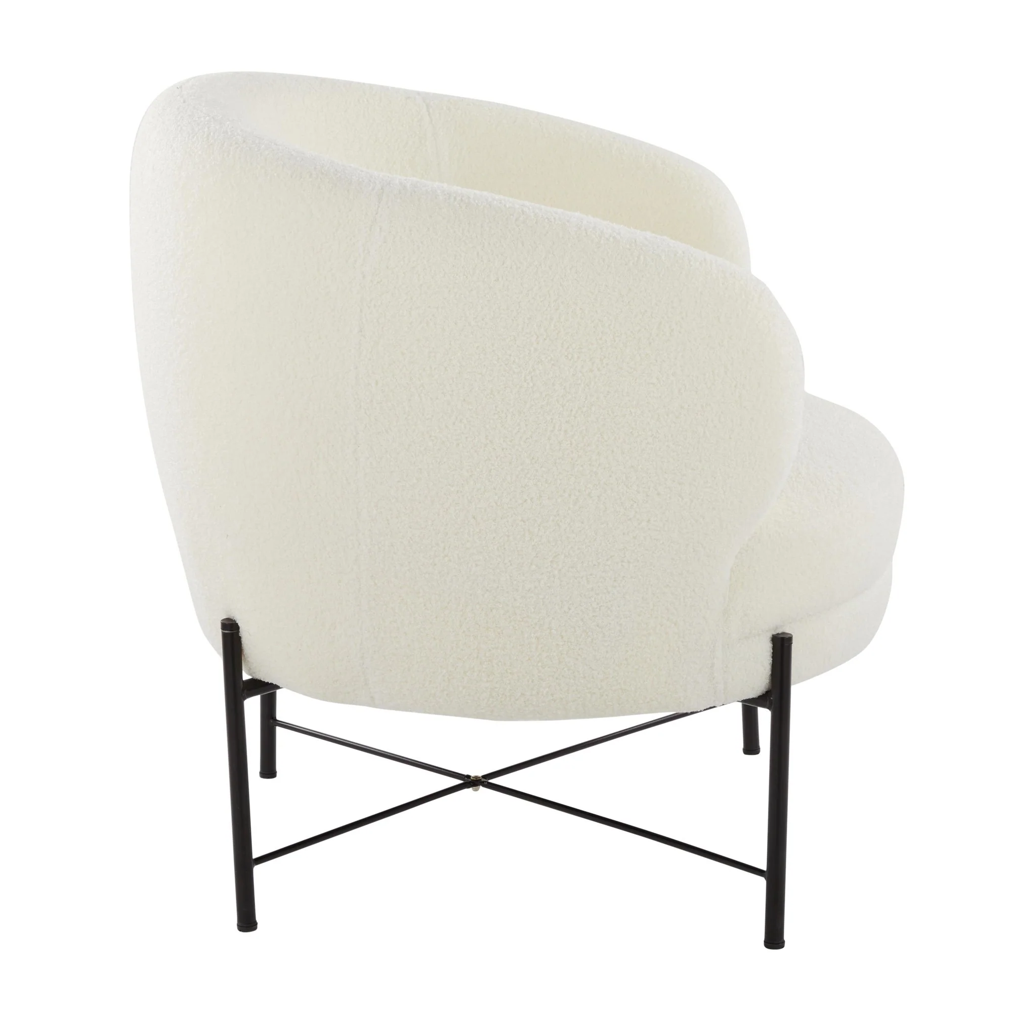 Chloe Accent Chair White By LumiSource - Image 5