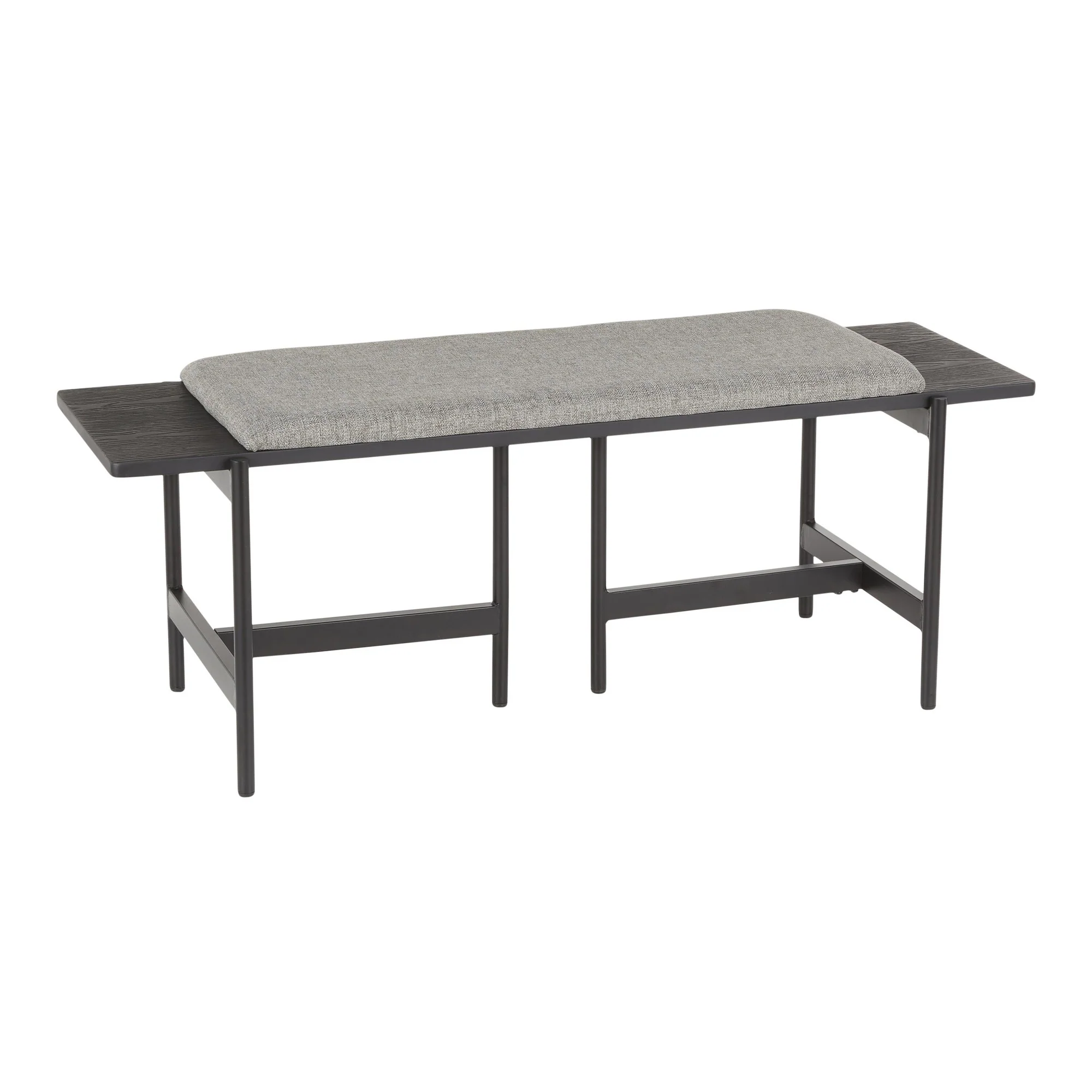 Chloe Bench Gray By LumiSource - Image 3