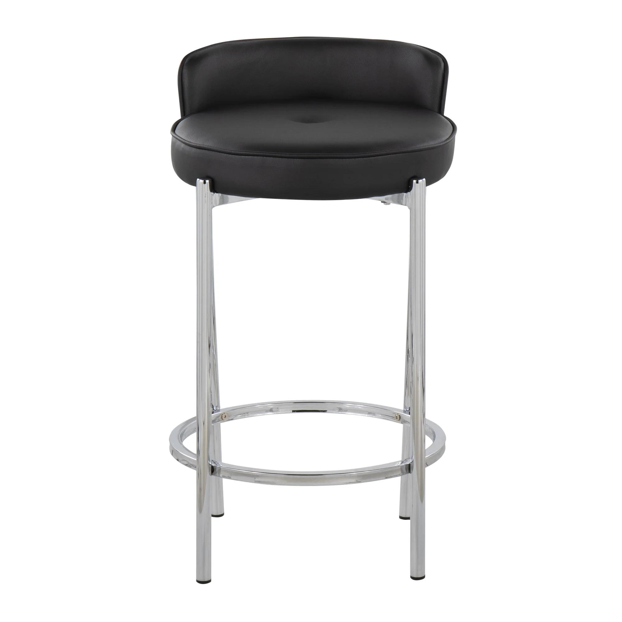 Chloe Counter Stool - Set of 2 Black By LumiSource - B26-CHLOE BK2 - Image 2