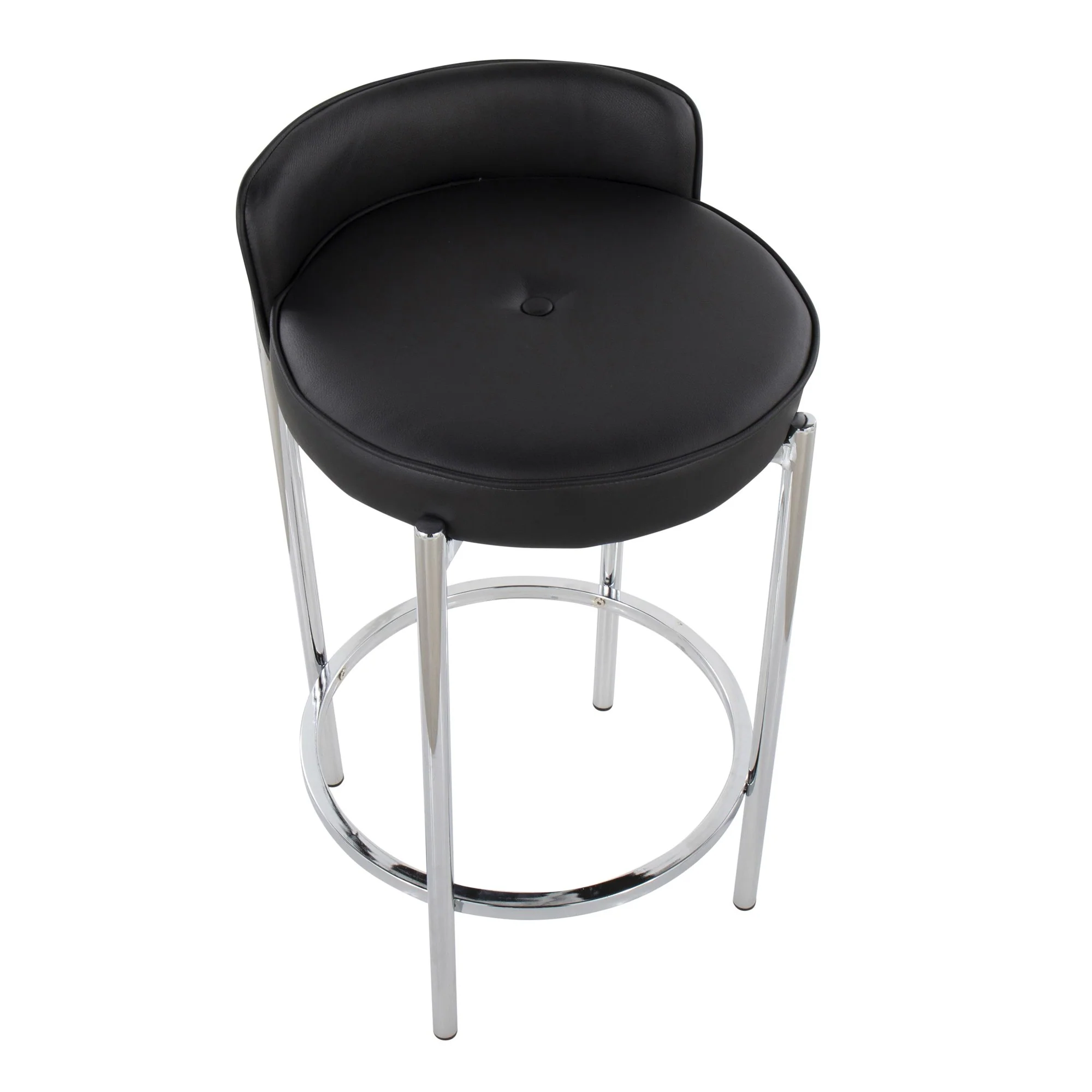 Chloe Counter Stool - Set of 2 Black By LumiSource - B26-CHLOE BK2 - Image 3