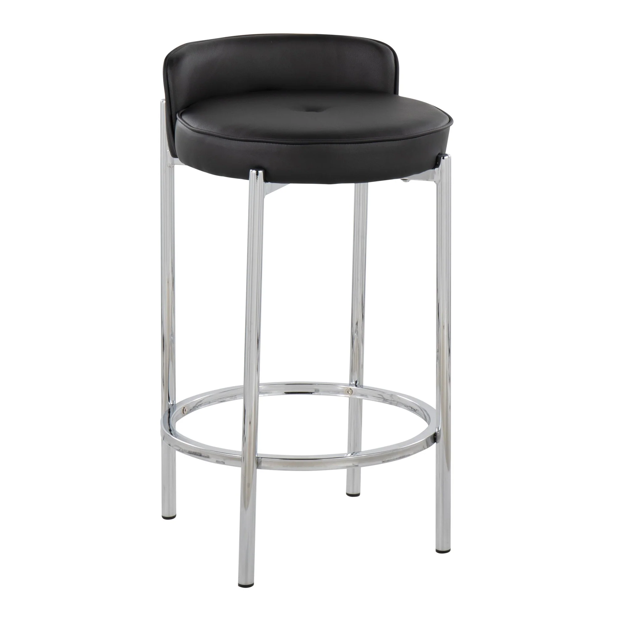 Chloe Counter Stool - Set of 2 Black By LumiSource - B26-CHLOE BK2 - Image 5