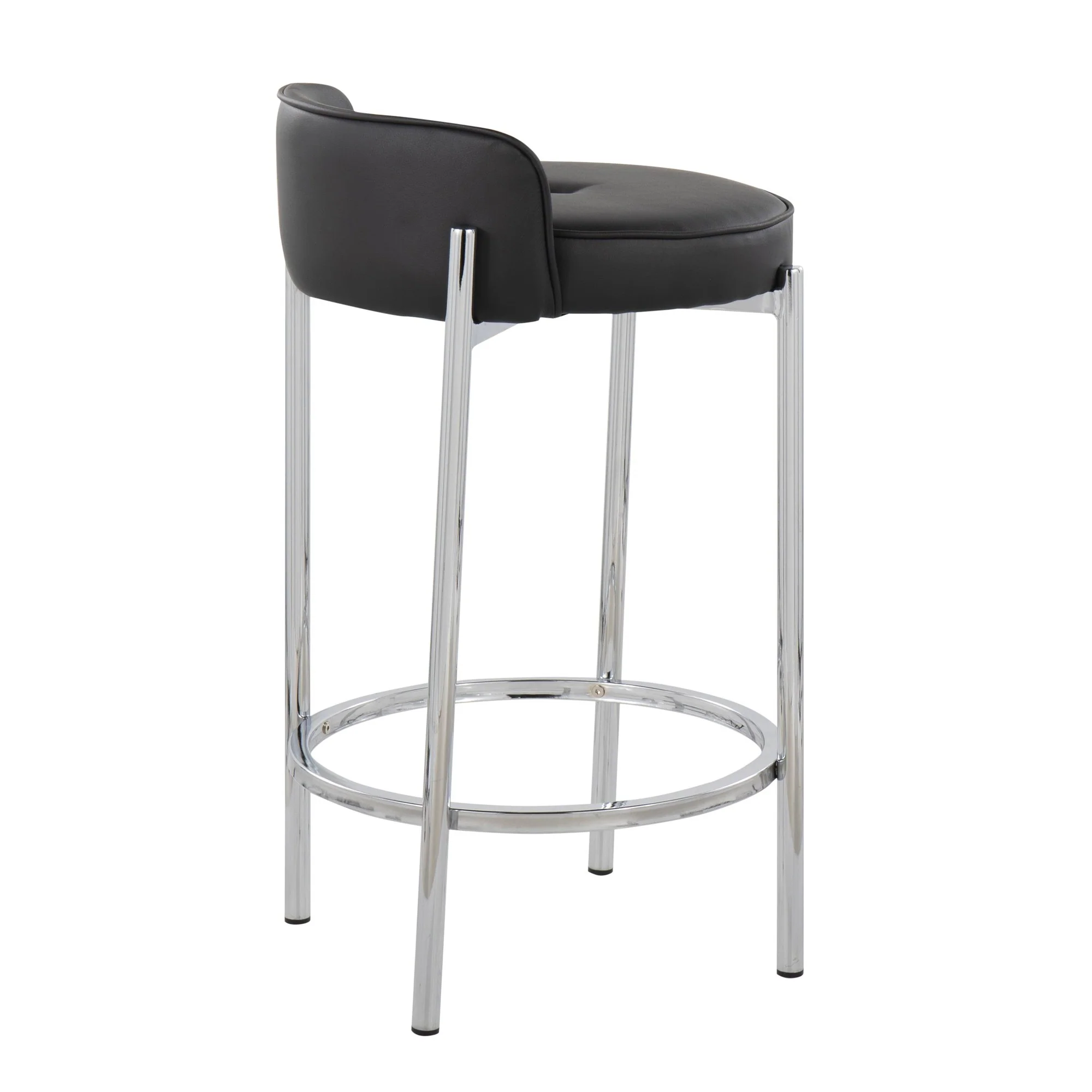 Chloe Counter Stool - Set of 2 Black By LumiSource - B26-CHLOE BK2 - Image 7