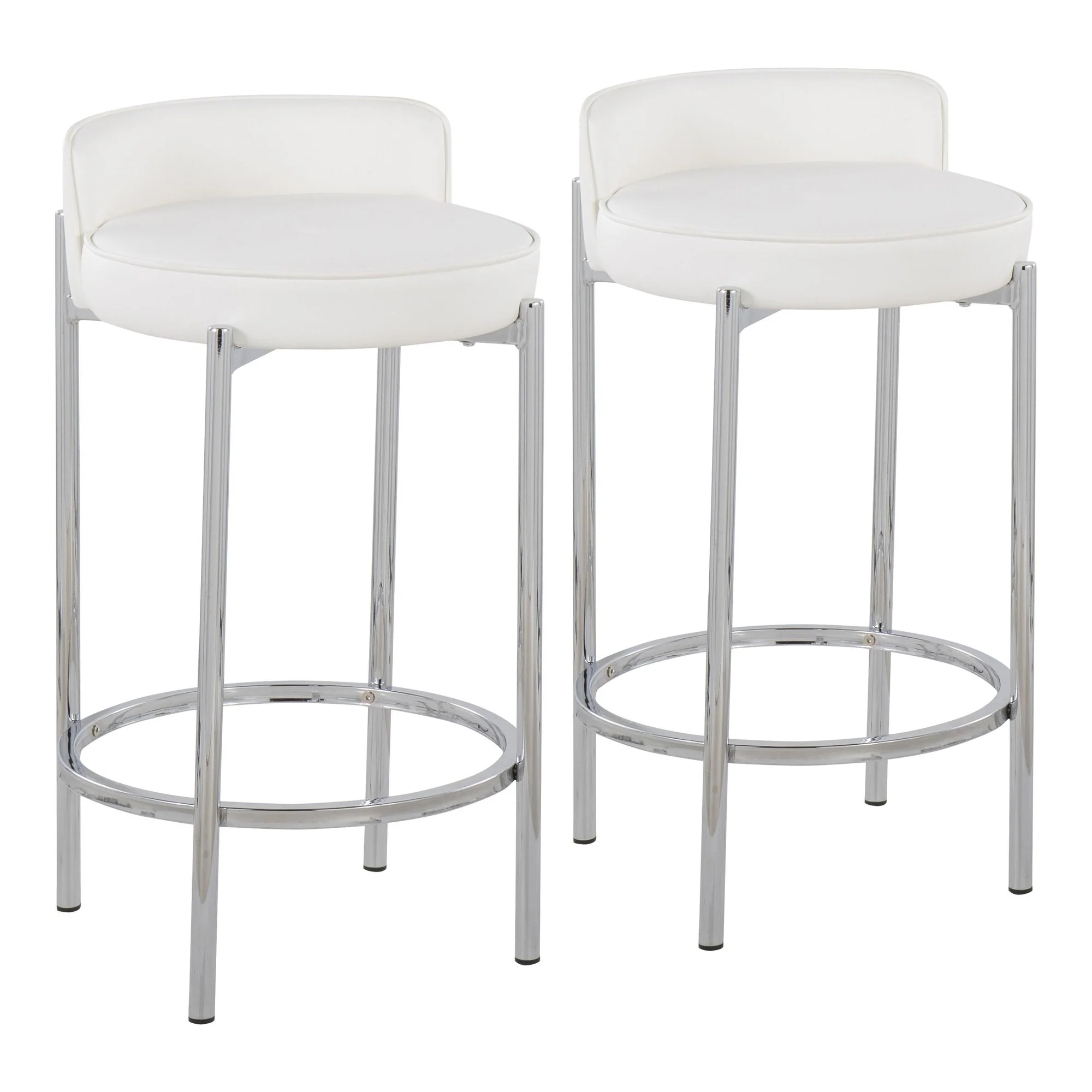 Chloe Counter Stool - Set of 2 Black By LumiSource - B26-CHLOE BK2 - Image 9