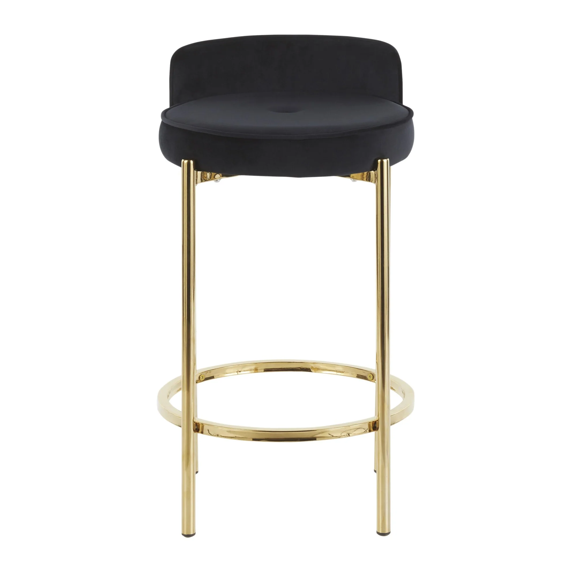 Chloe Counter Stool - Set of 2 Black By LumiSource - B26-CHLOE AUBK2 - Image 2