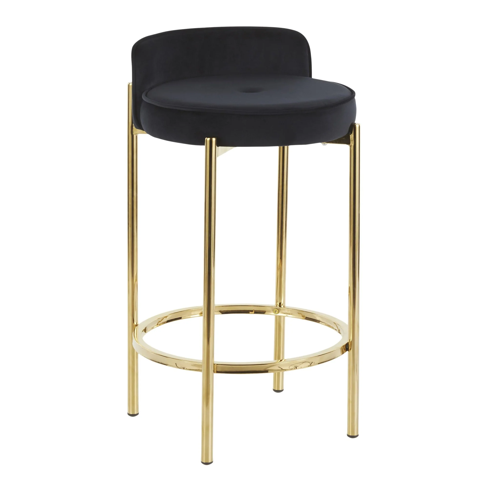 Chloe Counter Stool - Set of 2 Black By LumiSource - B26-CHLOE AUBK2 - Image 5
