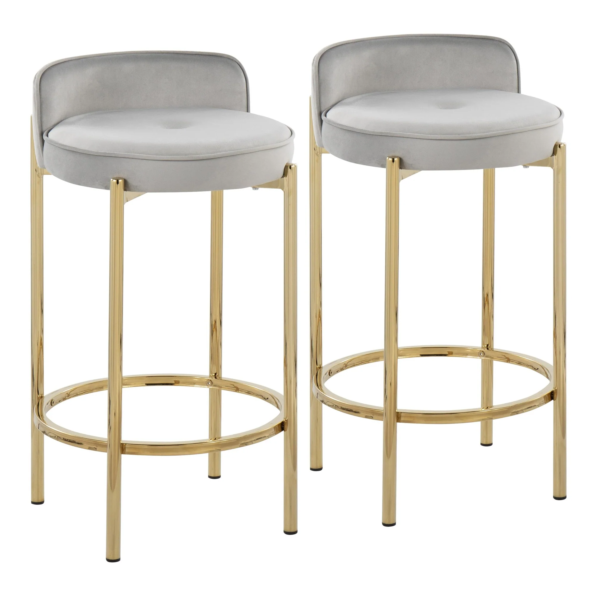 Chloe Counter Stool - Set of 2 Black By LumiSource - B26-CHLOE AUBK2 - Image 9