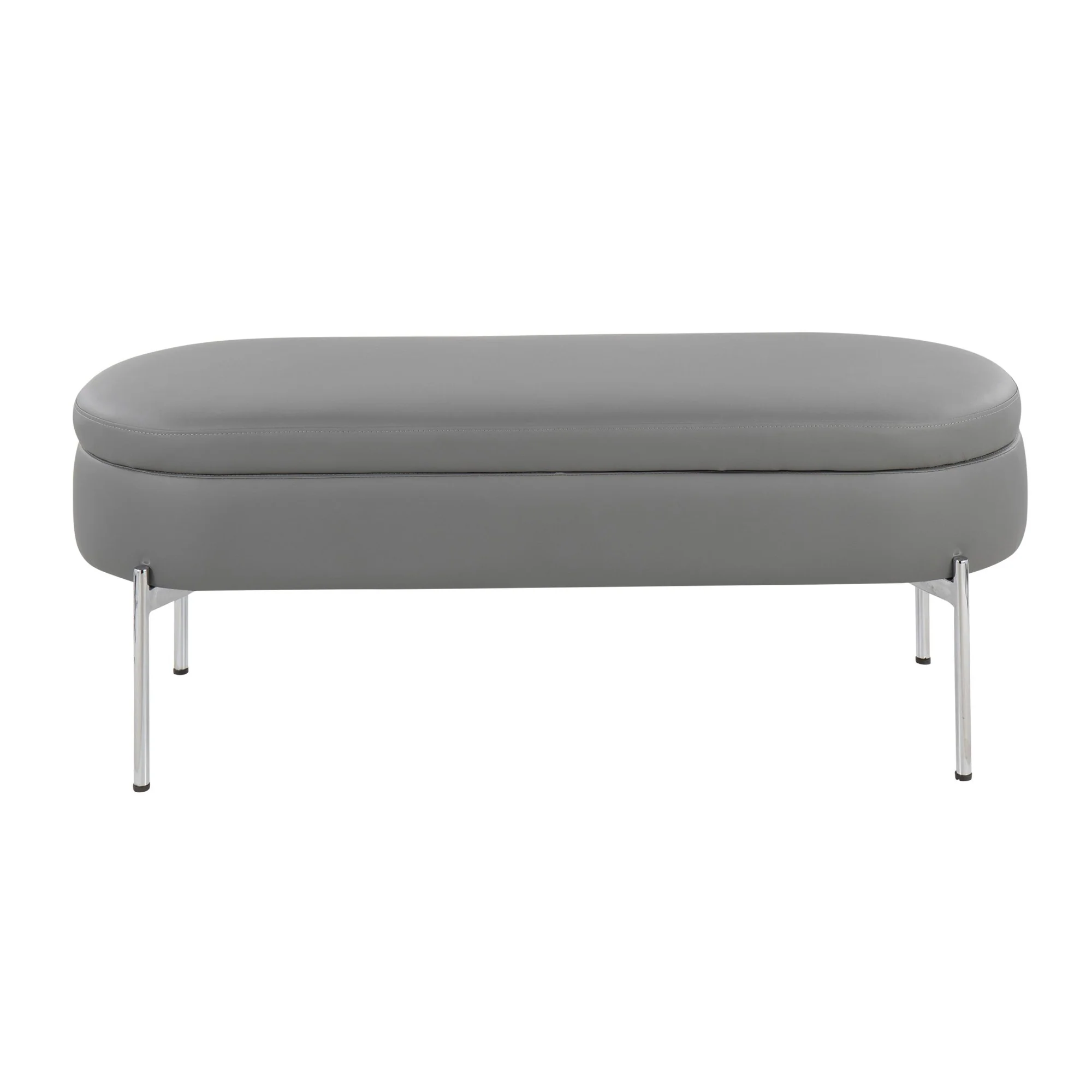Chloe Storage Bench Black By LumiSource - Image 10