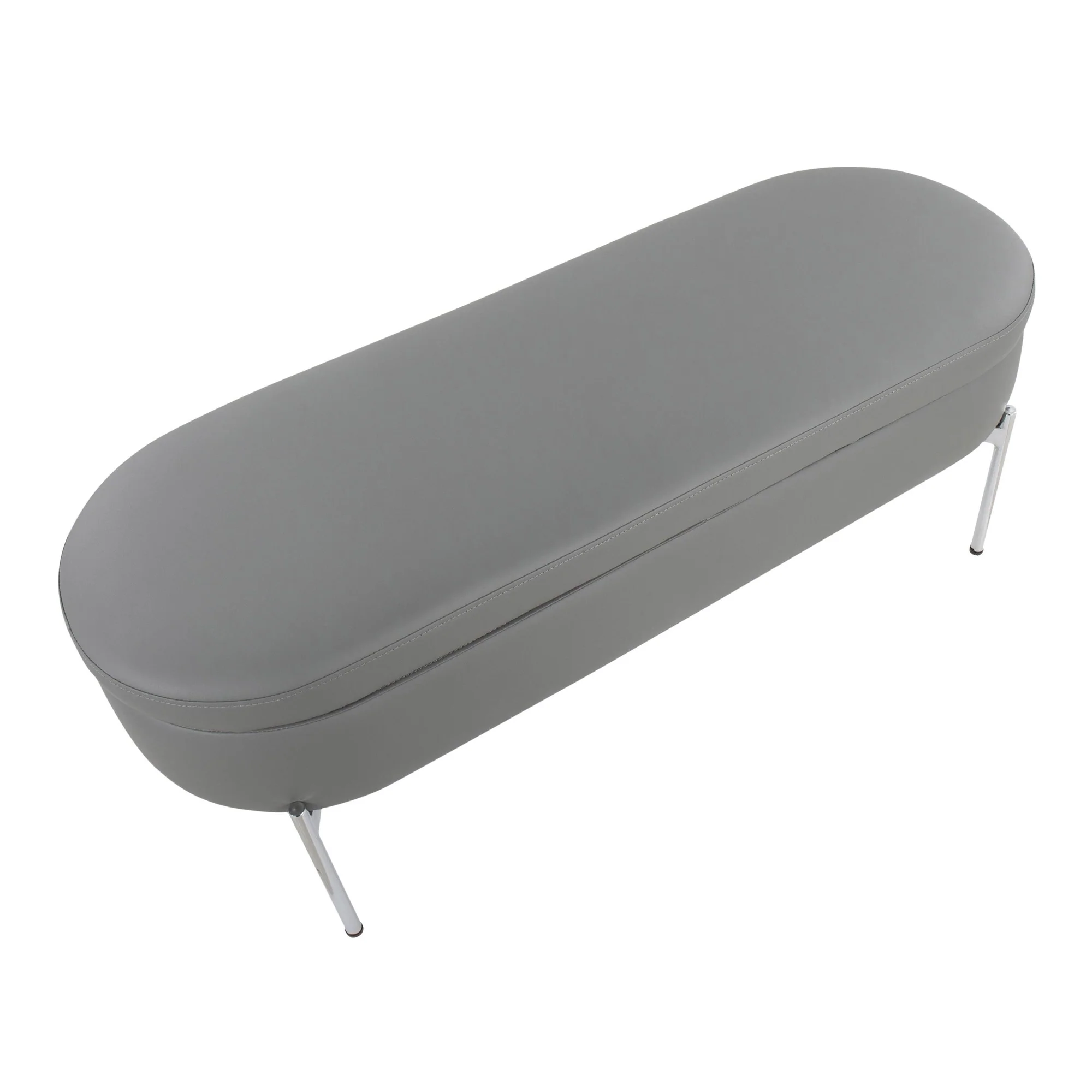 Chloe Storage Bench Black By LumiSource - Image 11