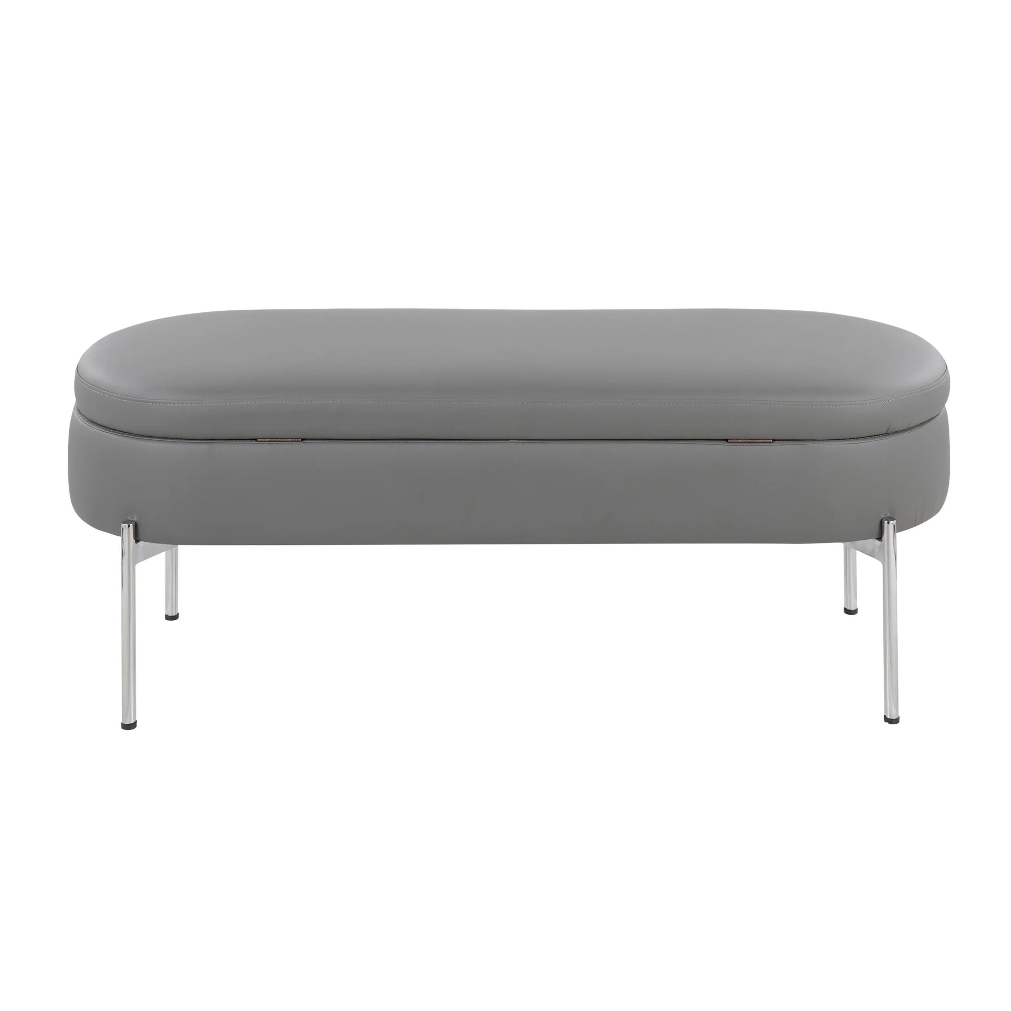 Chloe Storage Bench Black By LumiSource - Image 16