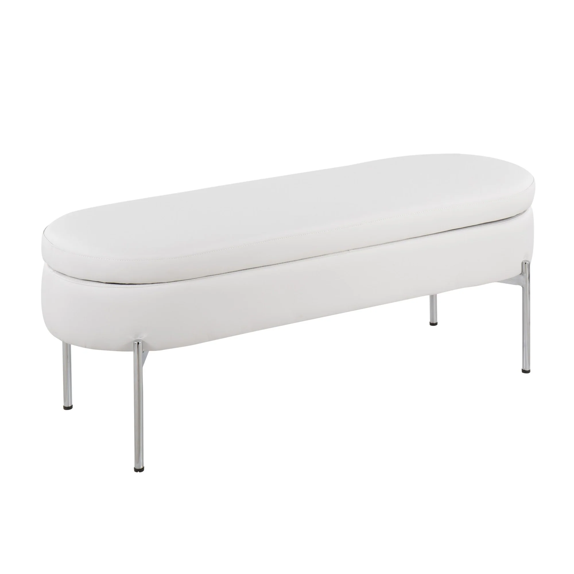 Chloe Storage Bench Black By LumiSource - Image 17