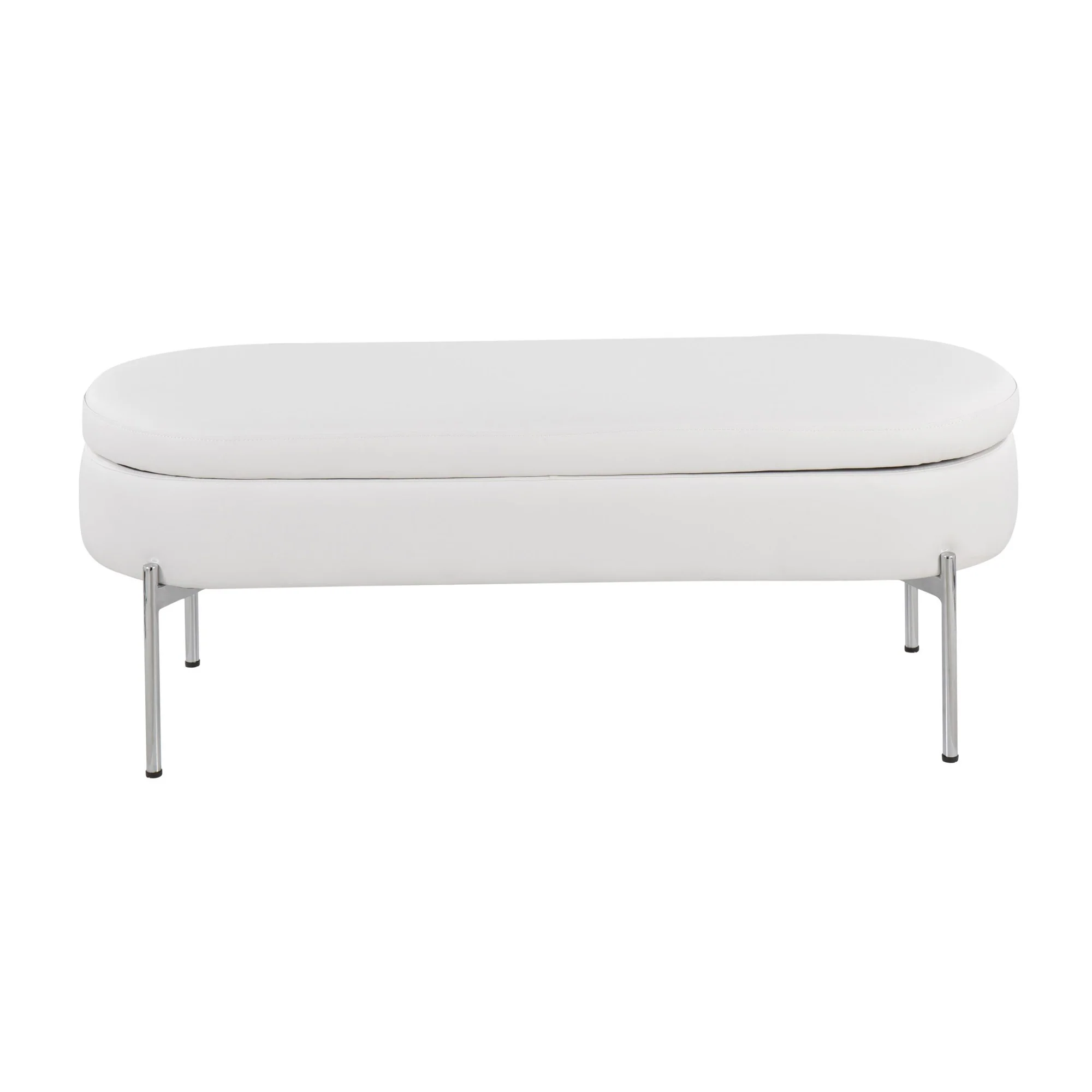 Chloe Storage Bench Black By LumiSource - Image 18