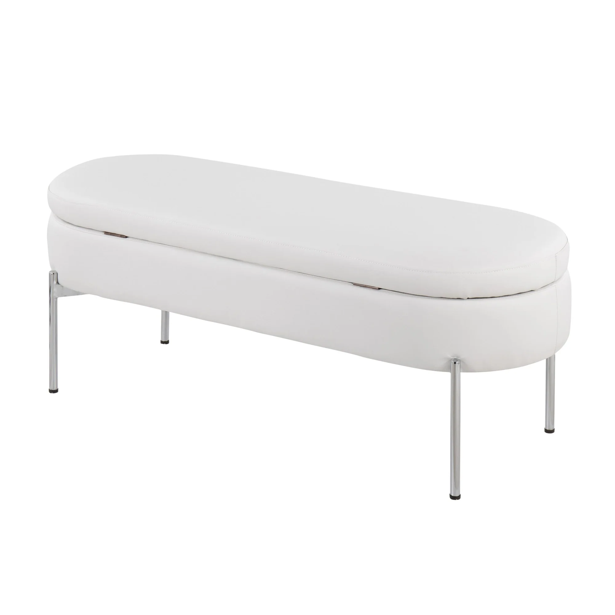Chloe Storage Bench Black By LumiSource - Image 23