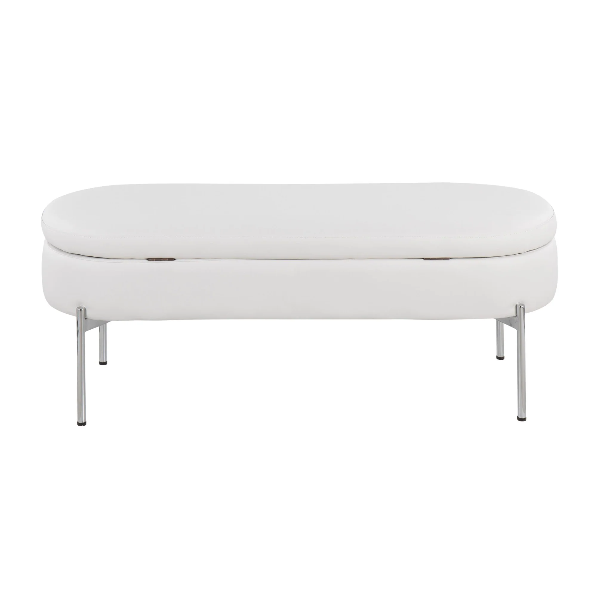 Chloe Storage Bench Black By LumiSource - Image 24