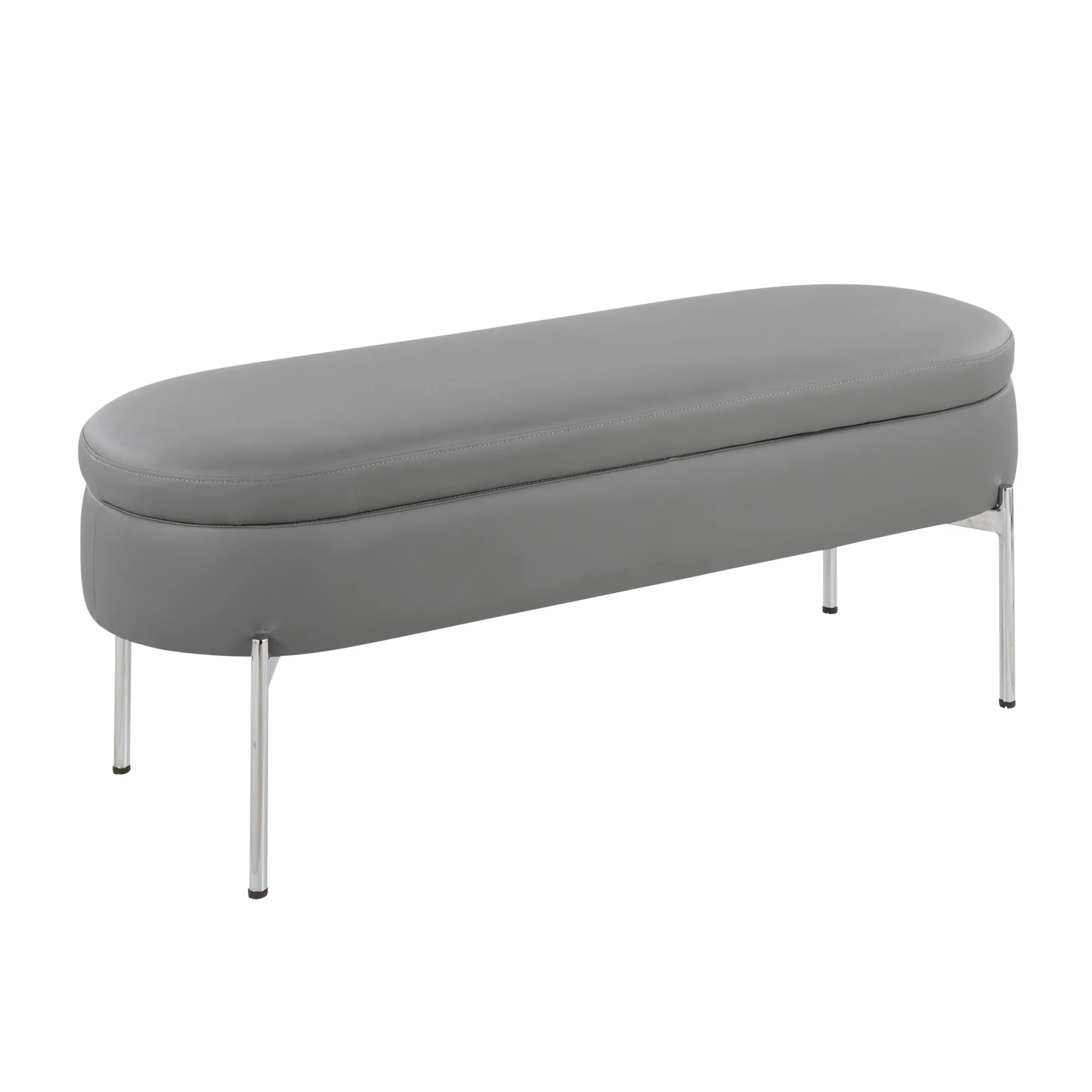 Chloe Storage Bench Black By LumiSource - Image 9