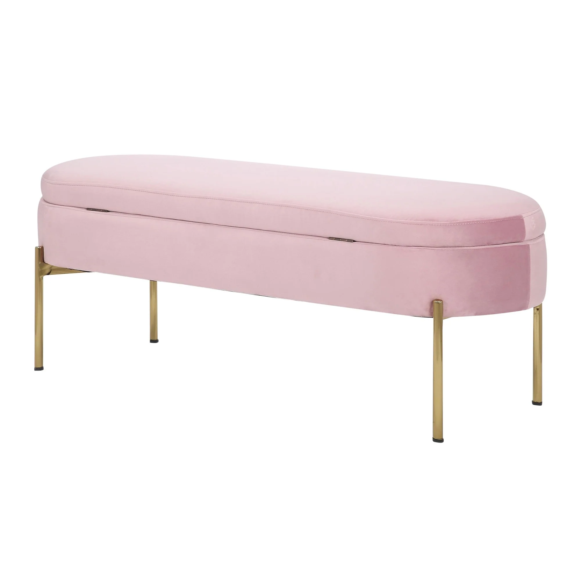 Chloe Storage Bench Pink By LumiSource - Image 10