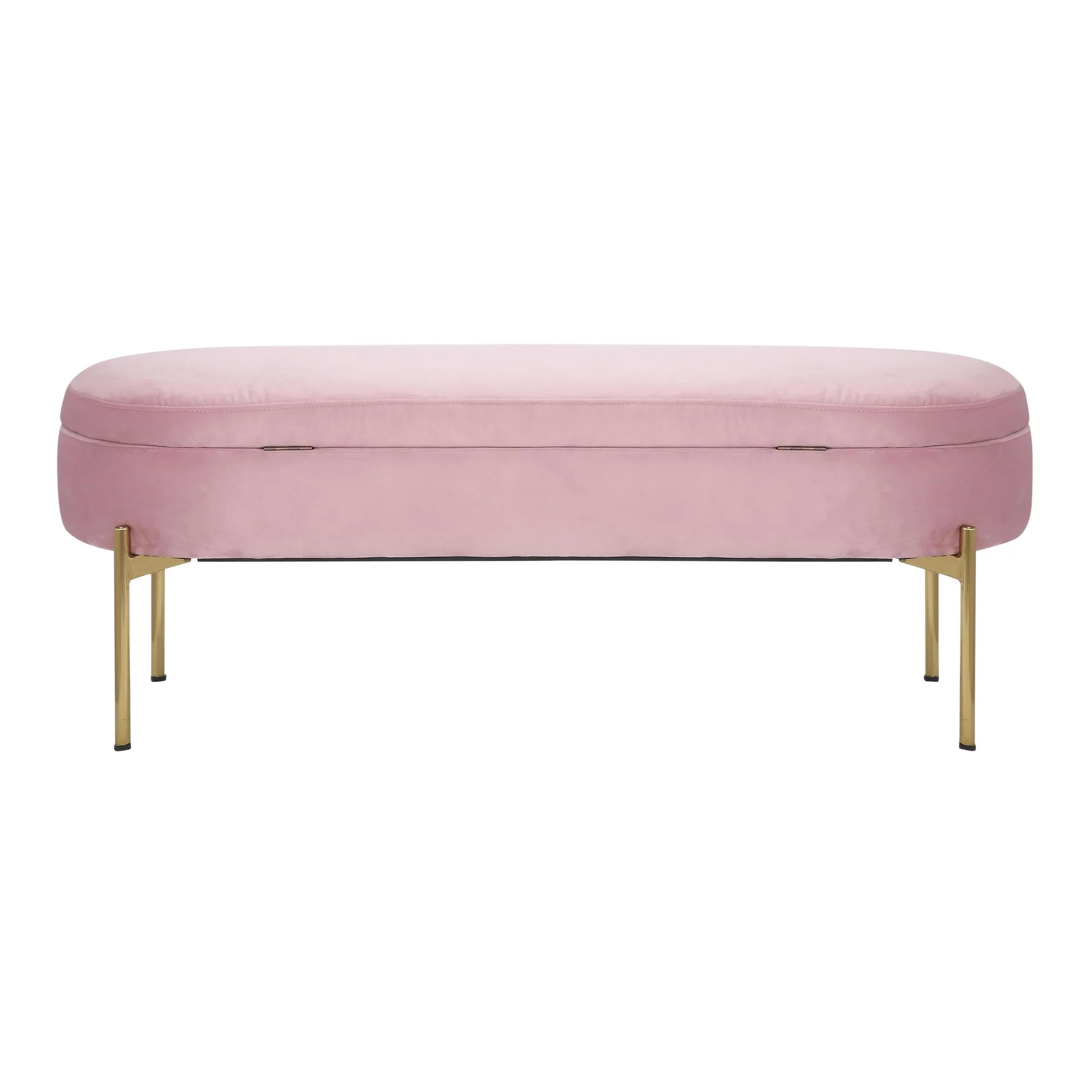 Chloe Storage Bench Pink By LumiSource - Image 11