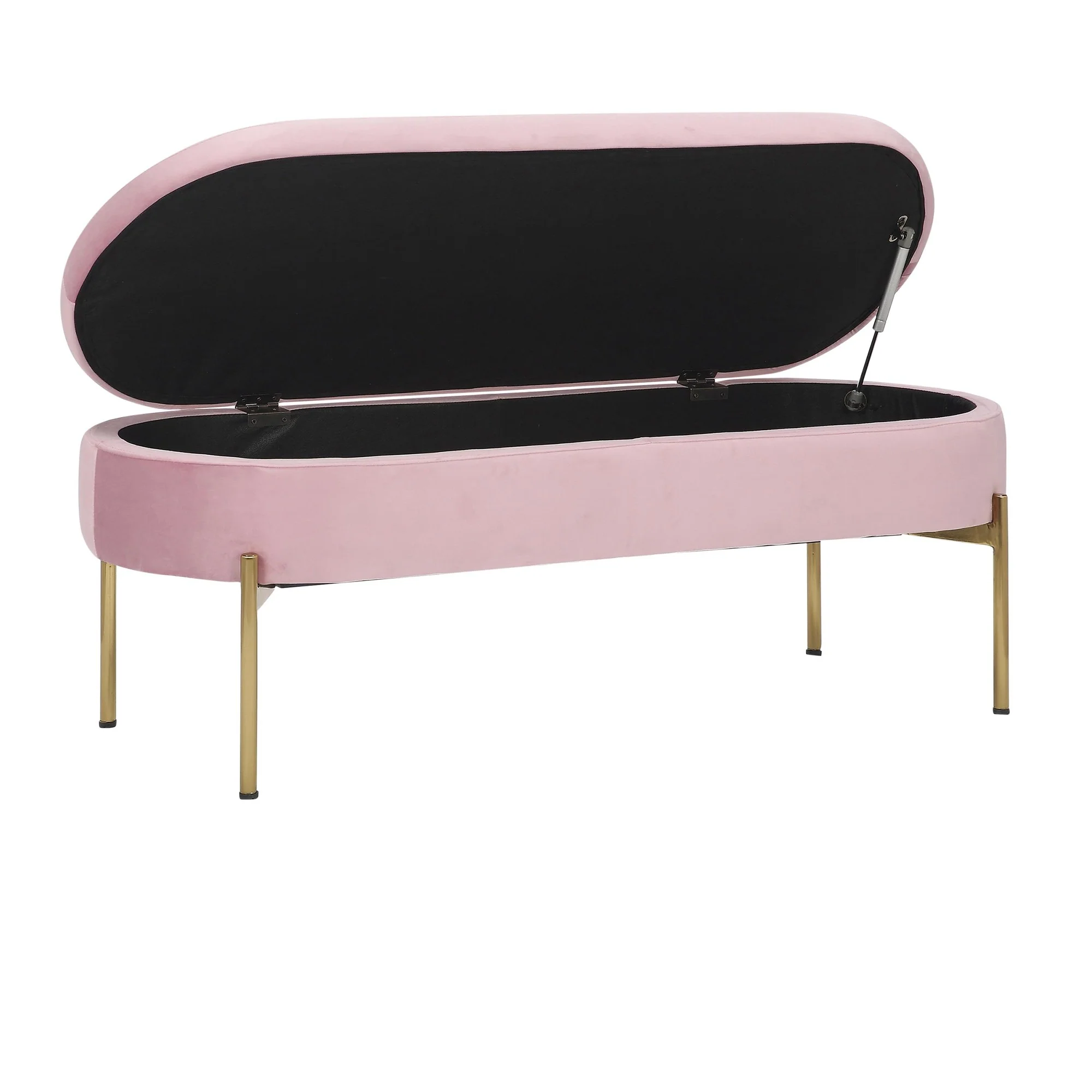 Chloe Storage Bench Pink By LumiSource - Image 8