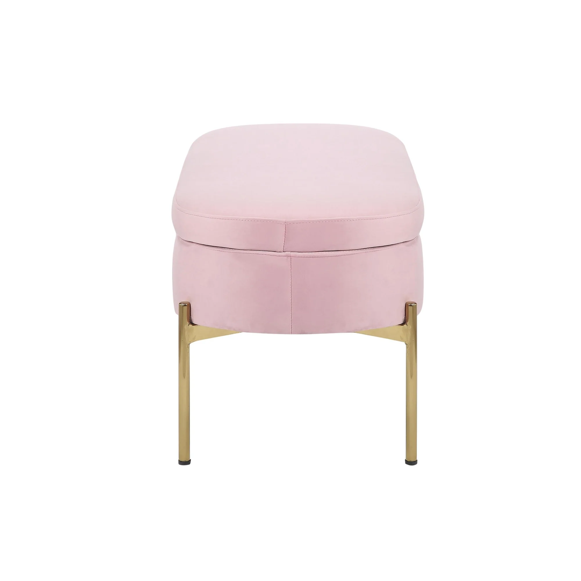 Chloe Storage Bench Pink By LumiSource - Image 9