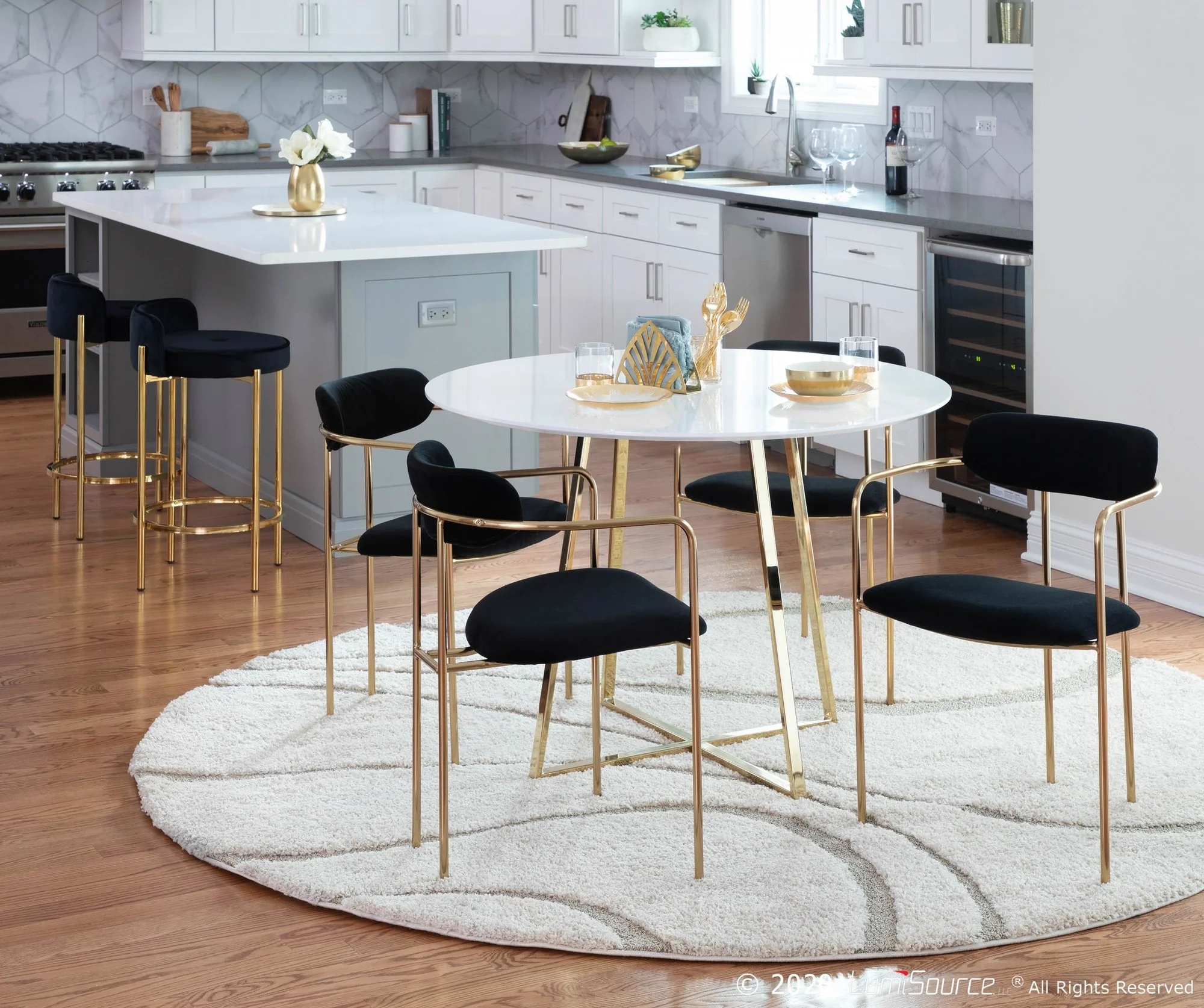 Chloe Counter Stool - Set of 2 By LumiSource - B26-CHLOE AUVBK2 - Image 4