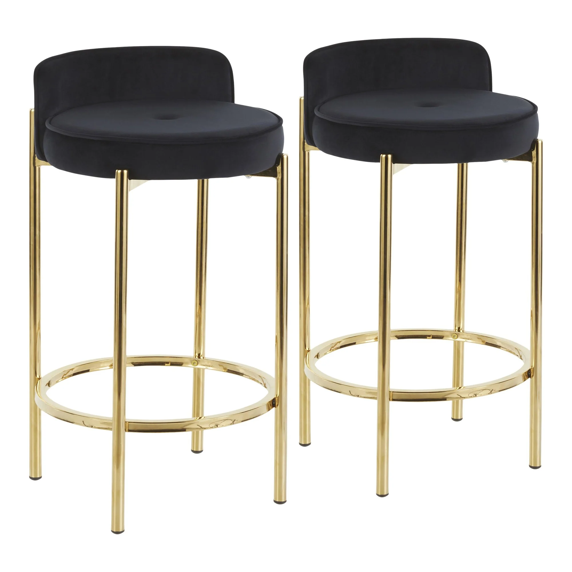 Chloe Counter Stool - Set of 2 By LumiSource - B26-CHLOE AUVBK2 - Image 5
