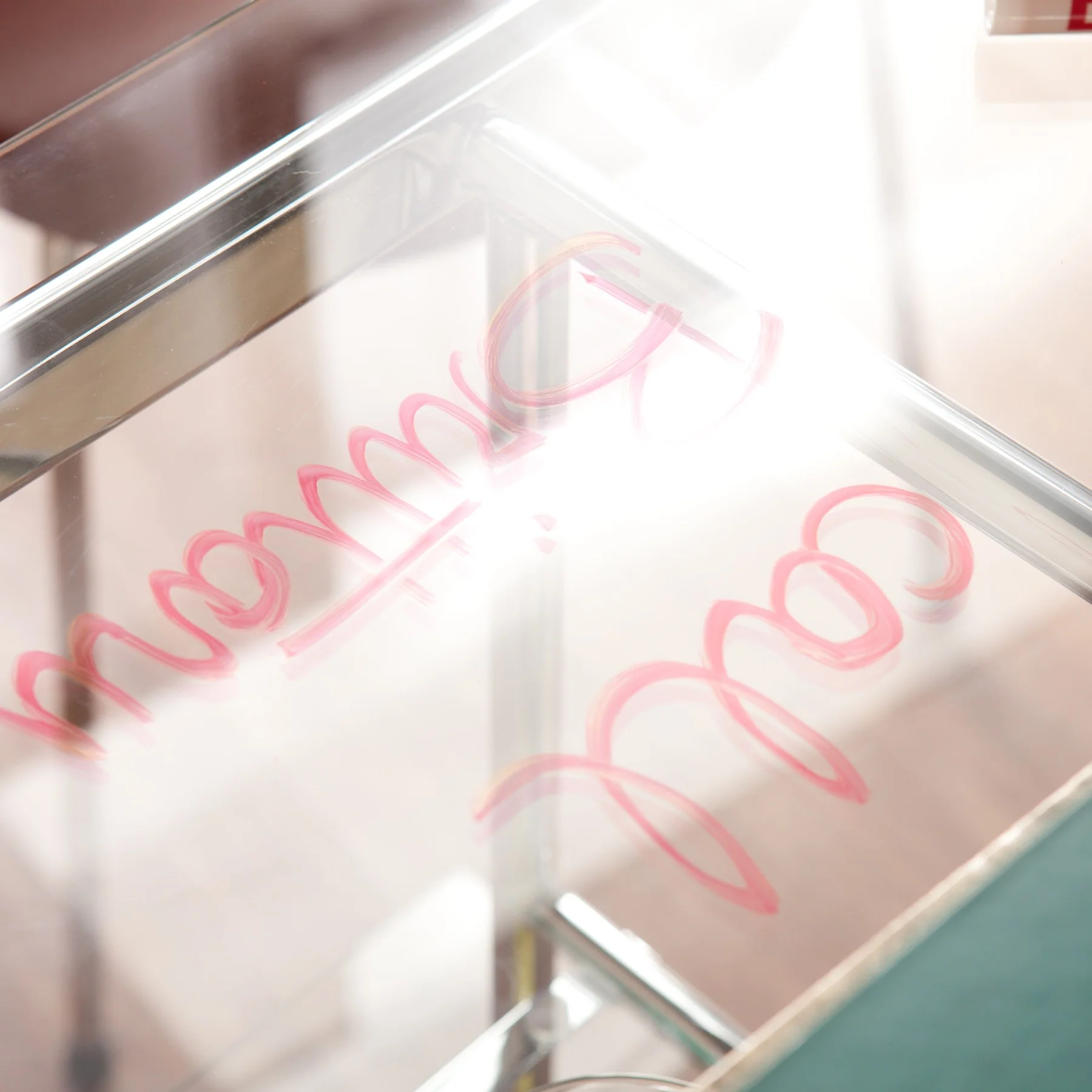 Chrome and Glass Writing Desk By Homeroots - Image 2