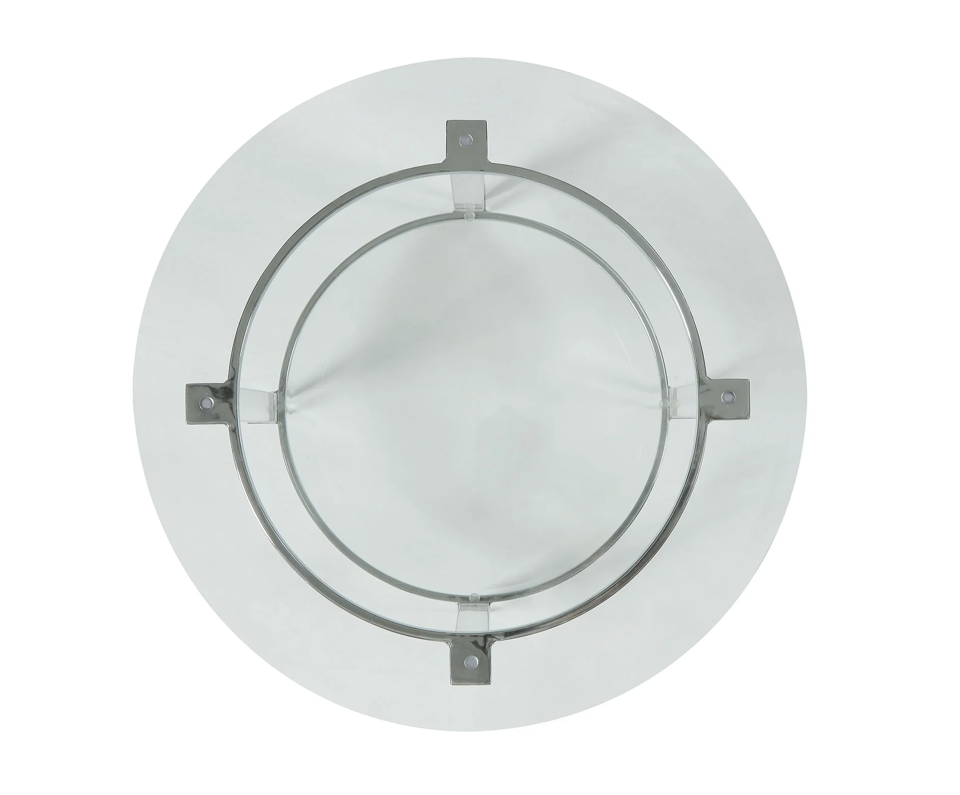 Chrome Clear Acrylic And Glass End Table By Homeroots - 318991 - Image 3