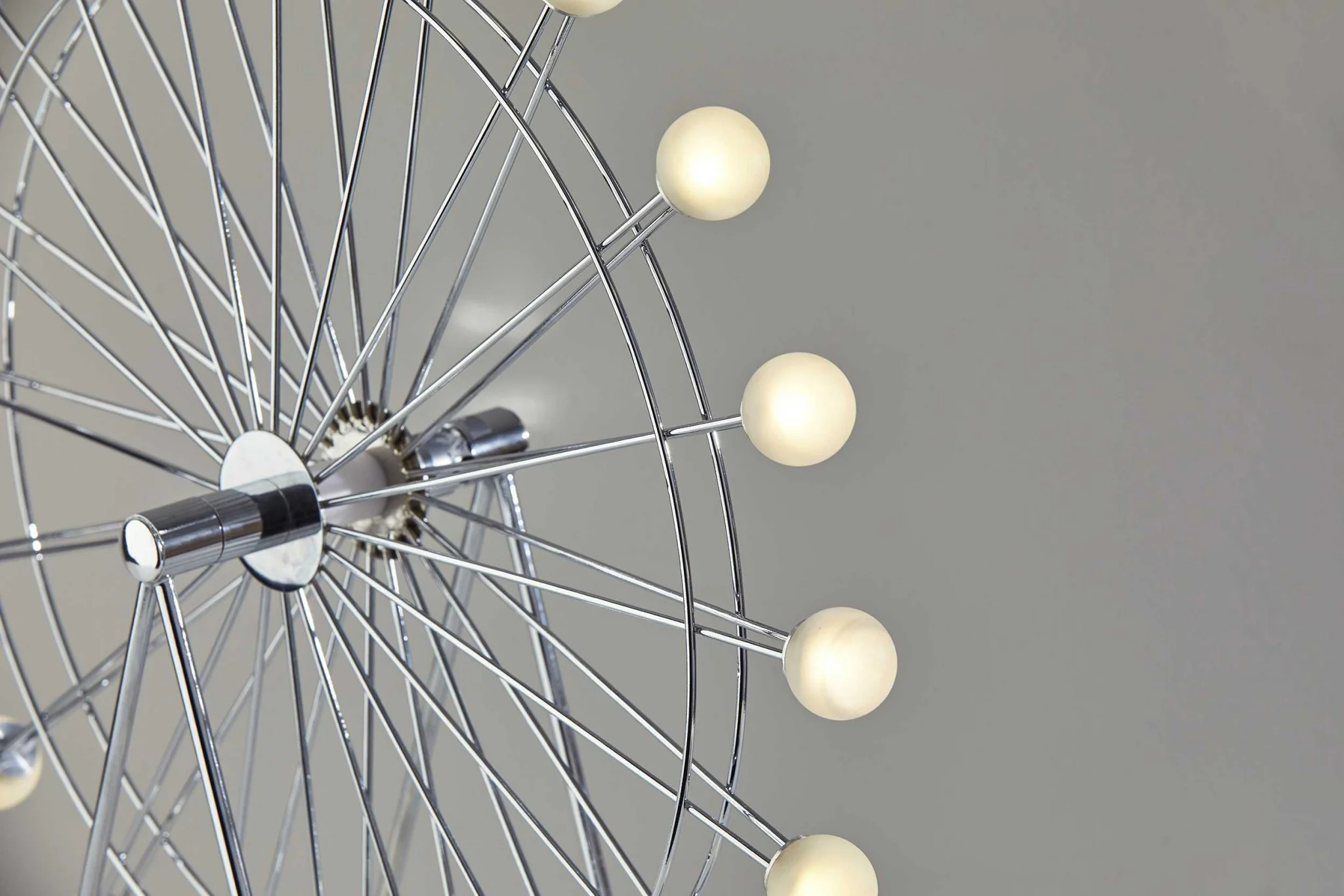 Chrome Ferris Wheel Large Table Lamp By Homeroots - Image 2