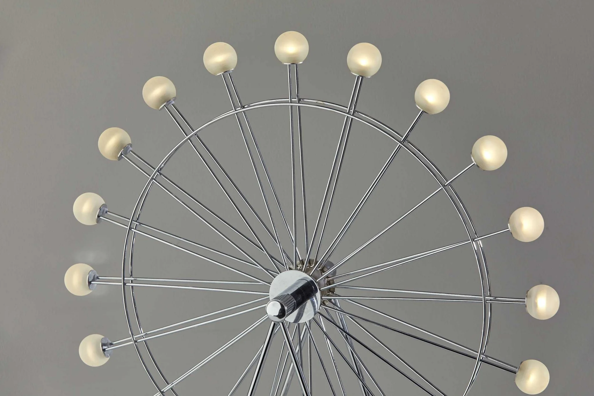 Chrome Ferris Wheel Large Table Lamp By Homeroots - Image 3