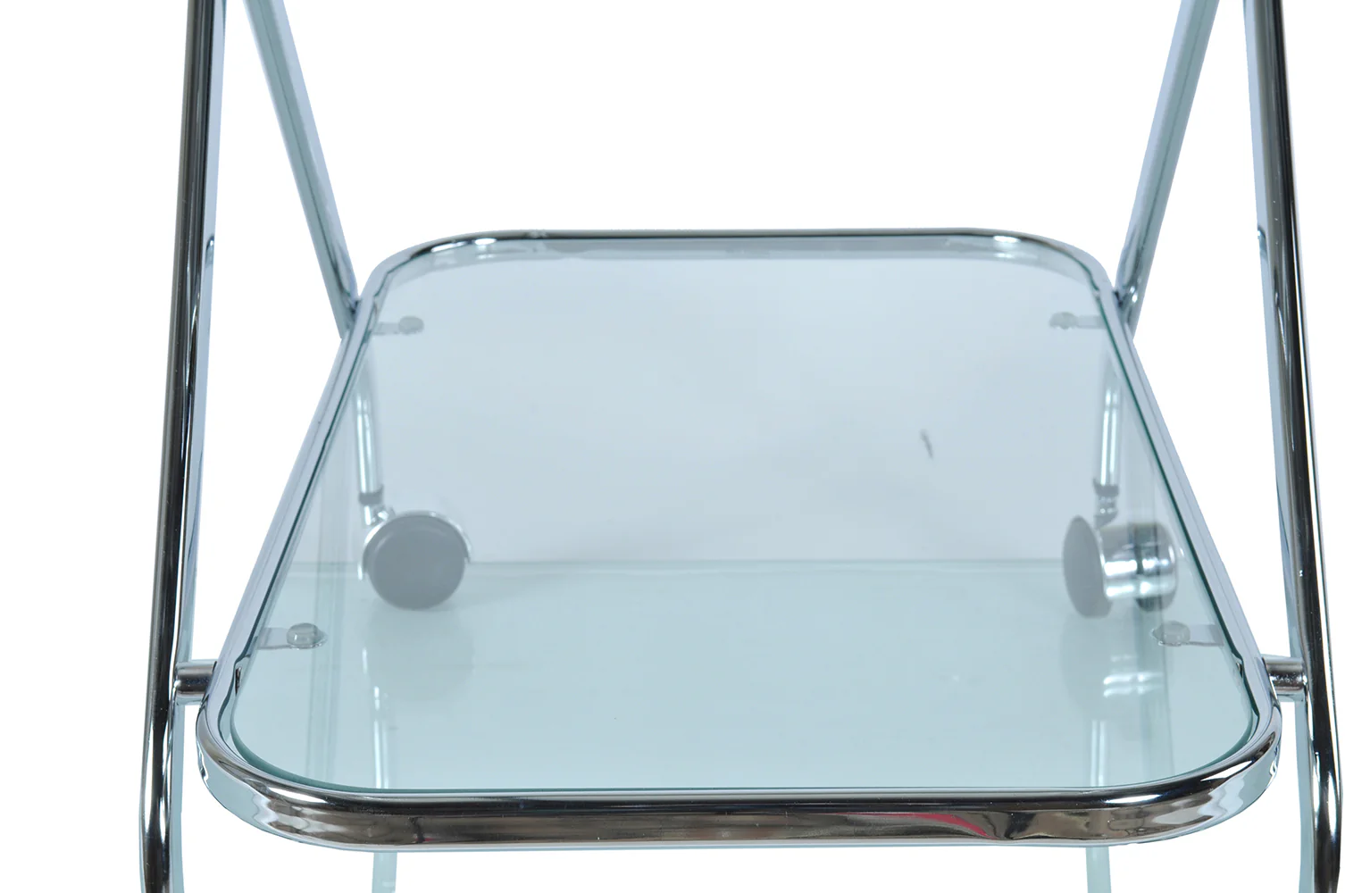 Chrome XShape Bar Cart By Homeroots - Image 5
