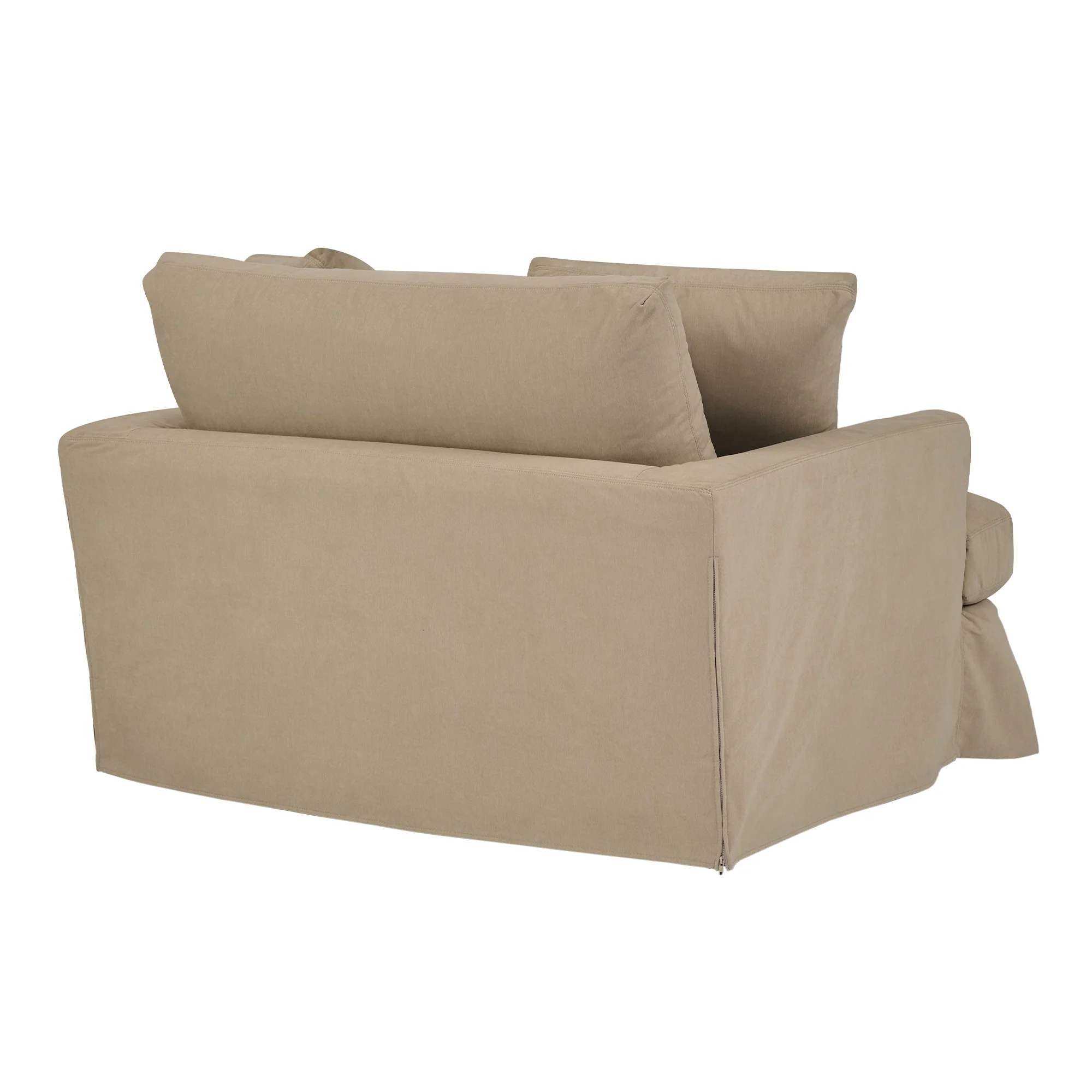 Ciara 53" Upholstered Chair and a Half in Slate Gray By Armen Living - Image 13