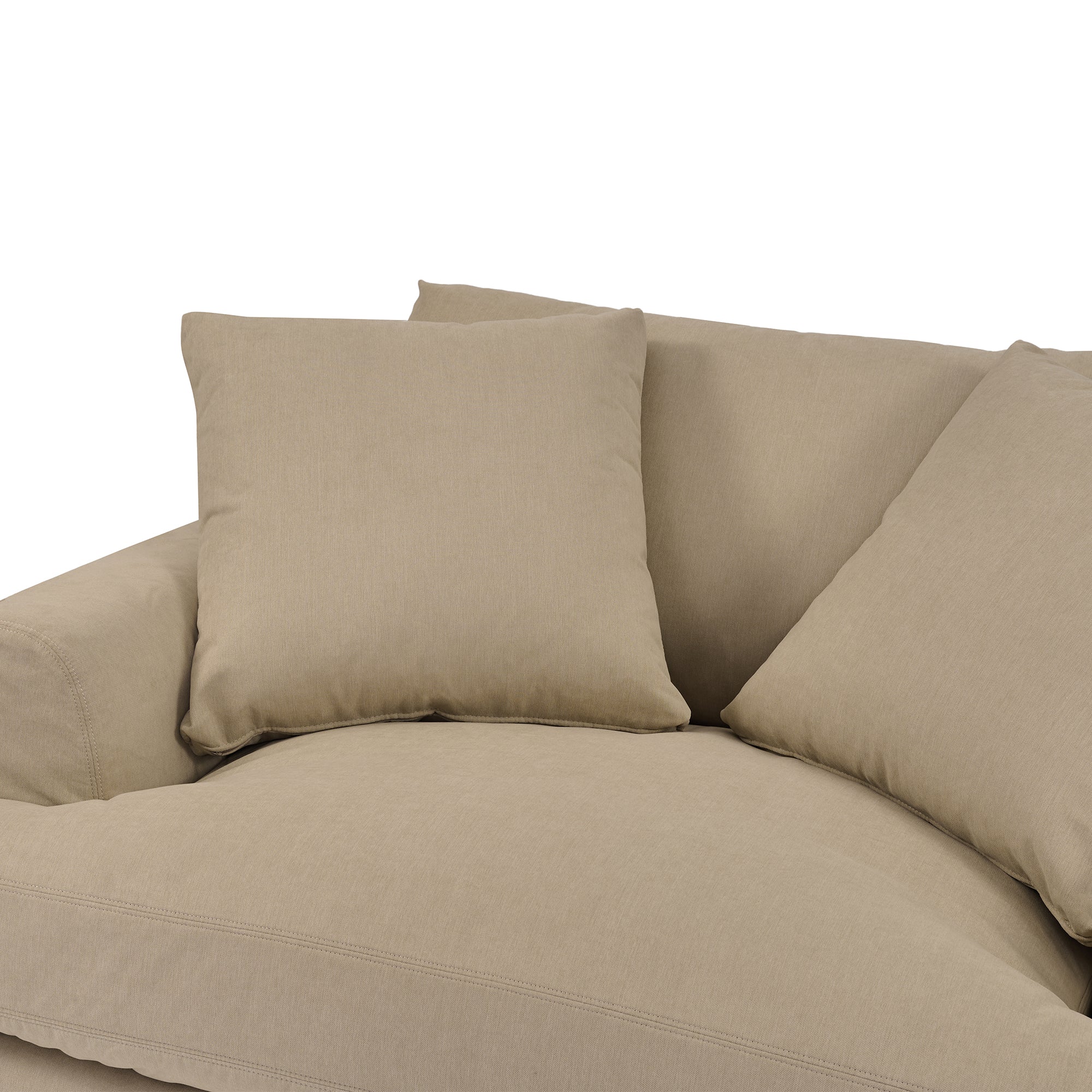 Ciara 53" Upholstered Chair and a Half in Slate Gray By Armen Living - Image 14