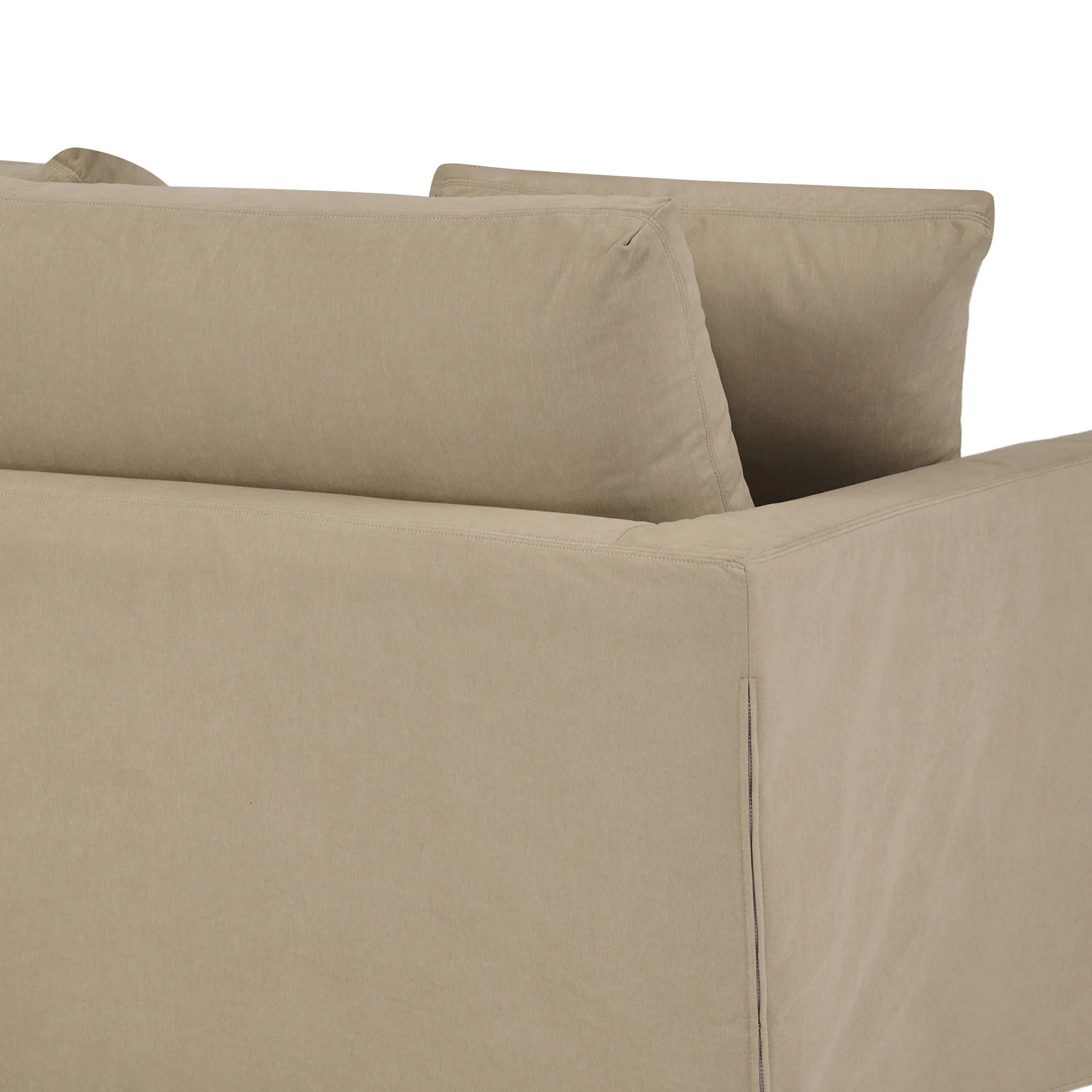 Ciara 53" Upholstered Chair and a Half in Slate Gray By Armen Living - Image 16
