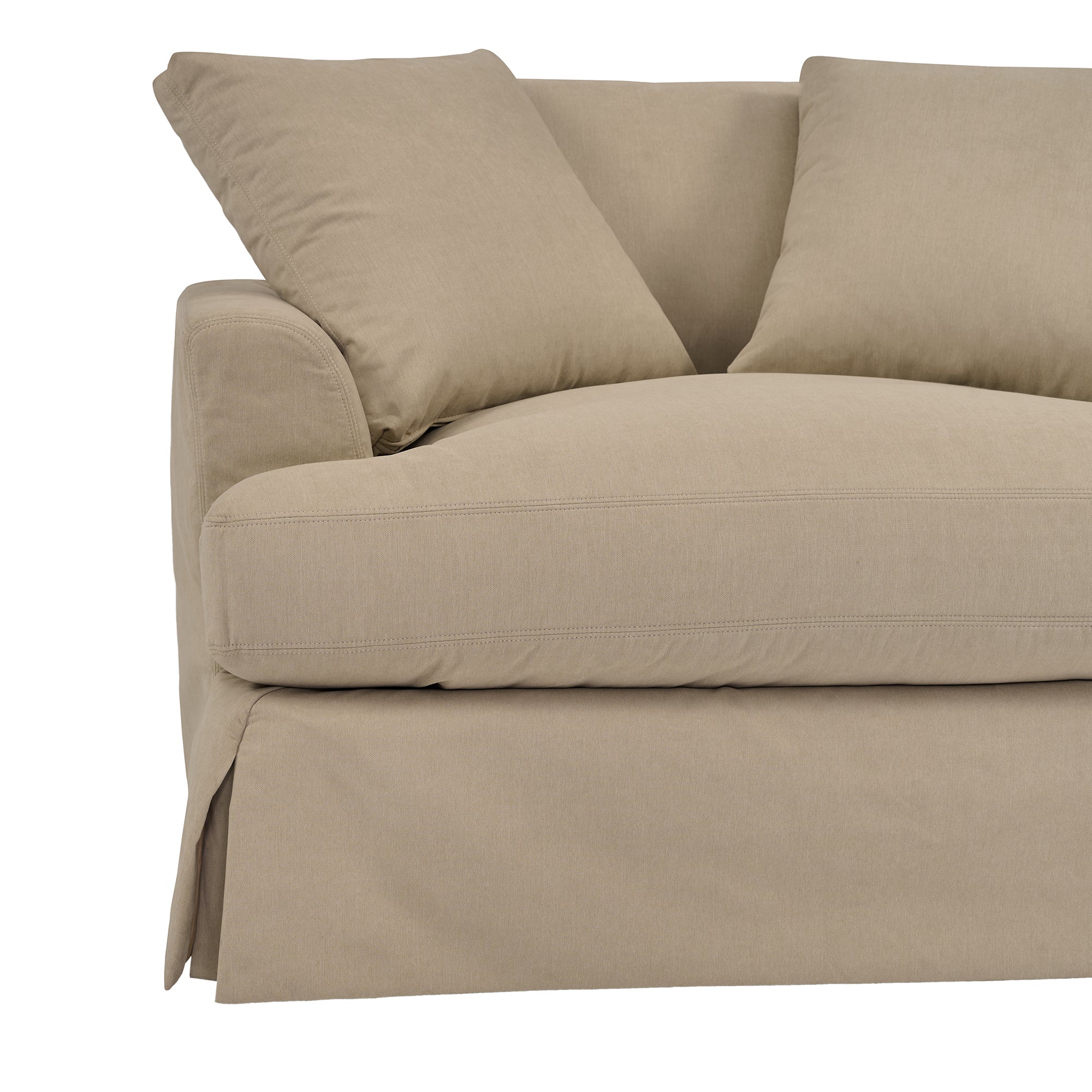 Ciara 53" Upholstered Chair and a Half in Slate Gray By Armen Living - Image 18