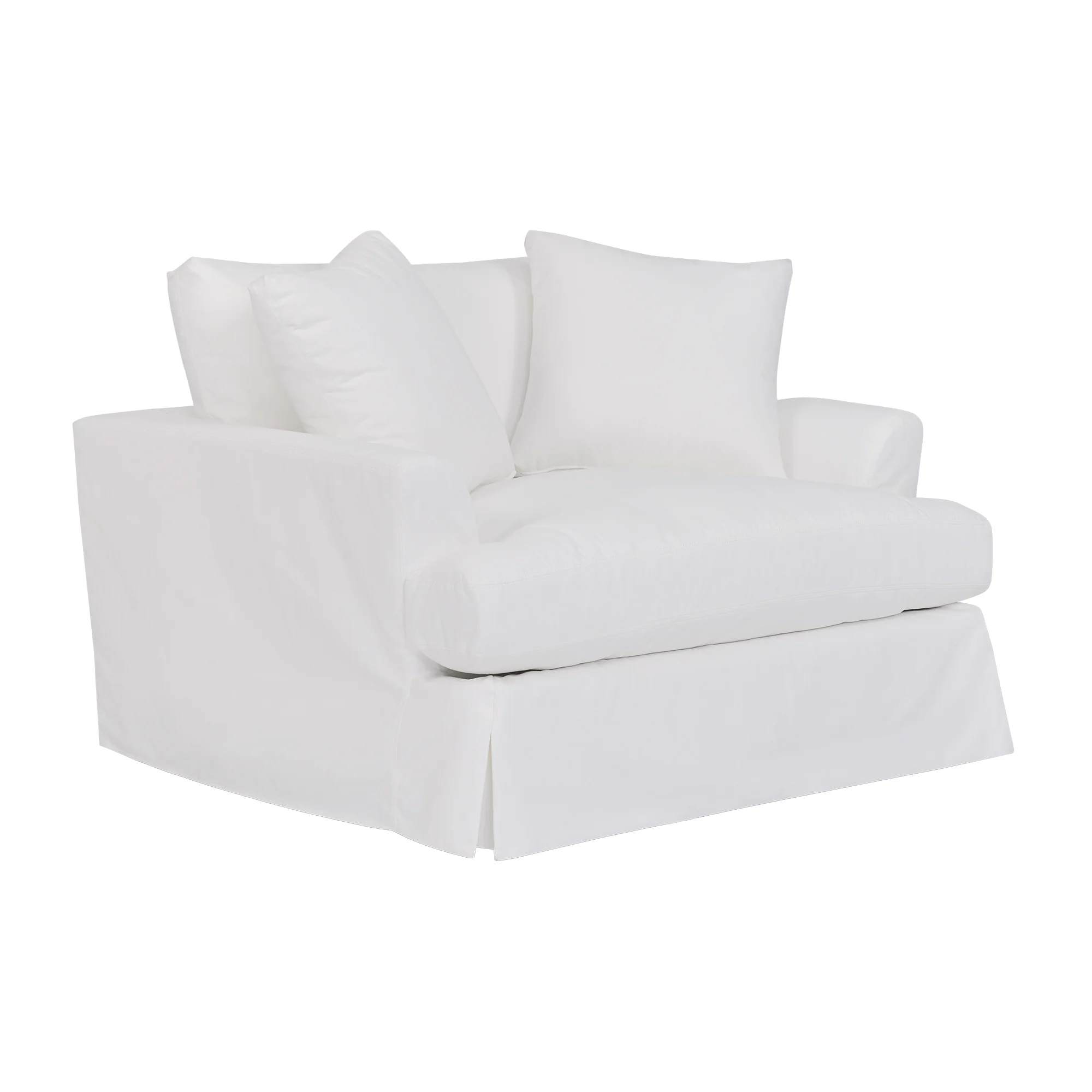 Ciara 53" Upholstered Chair and a Half in Slate Gray By Armen Living - Image 20