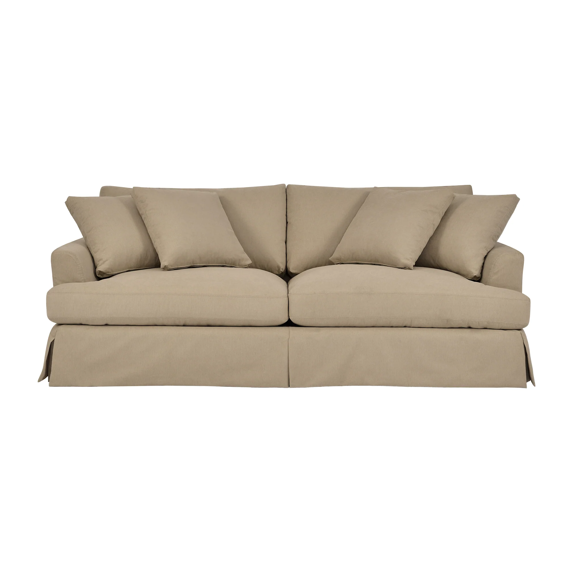 Ciara 93" Upholstered Sofa in Slate Gray  By Armen Living - Image 11