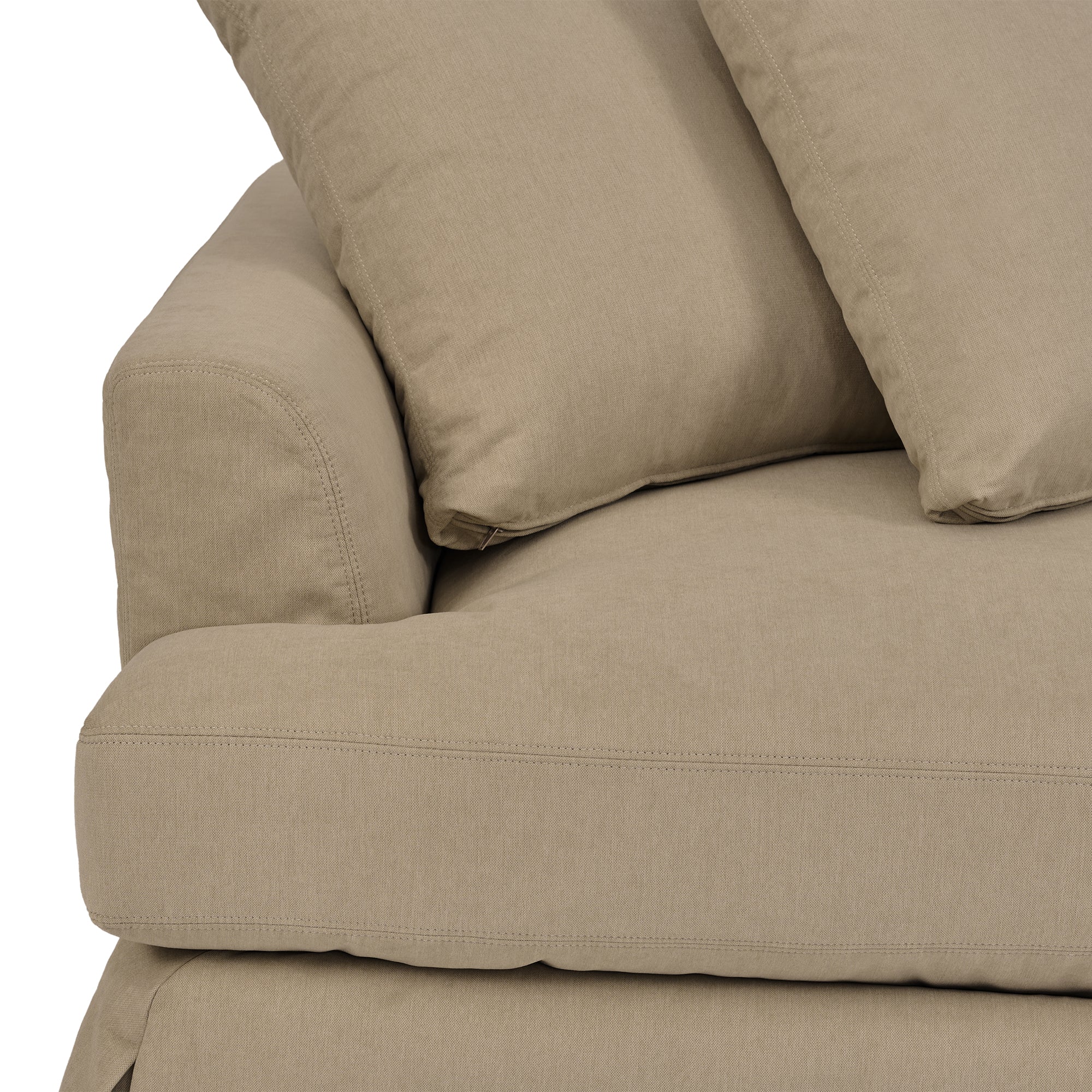 Ciara 93" Upholstered Sofa in Slate Gray  By Armen Living - Image 15