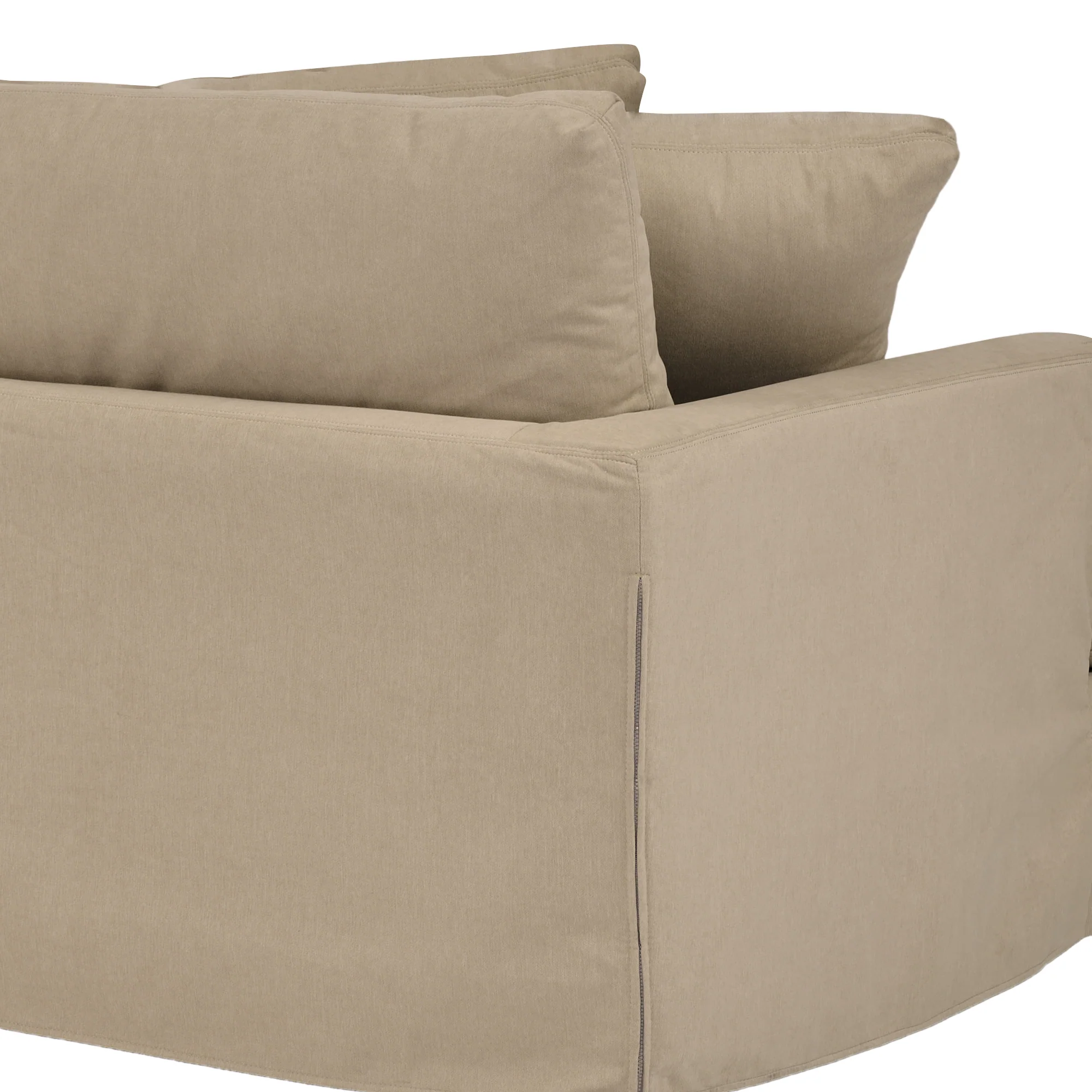 Ciara 93" Upholstered Sofa in Slate Gray  By Armen Living - Image 16