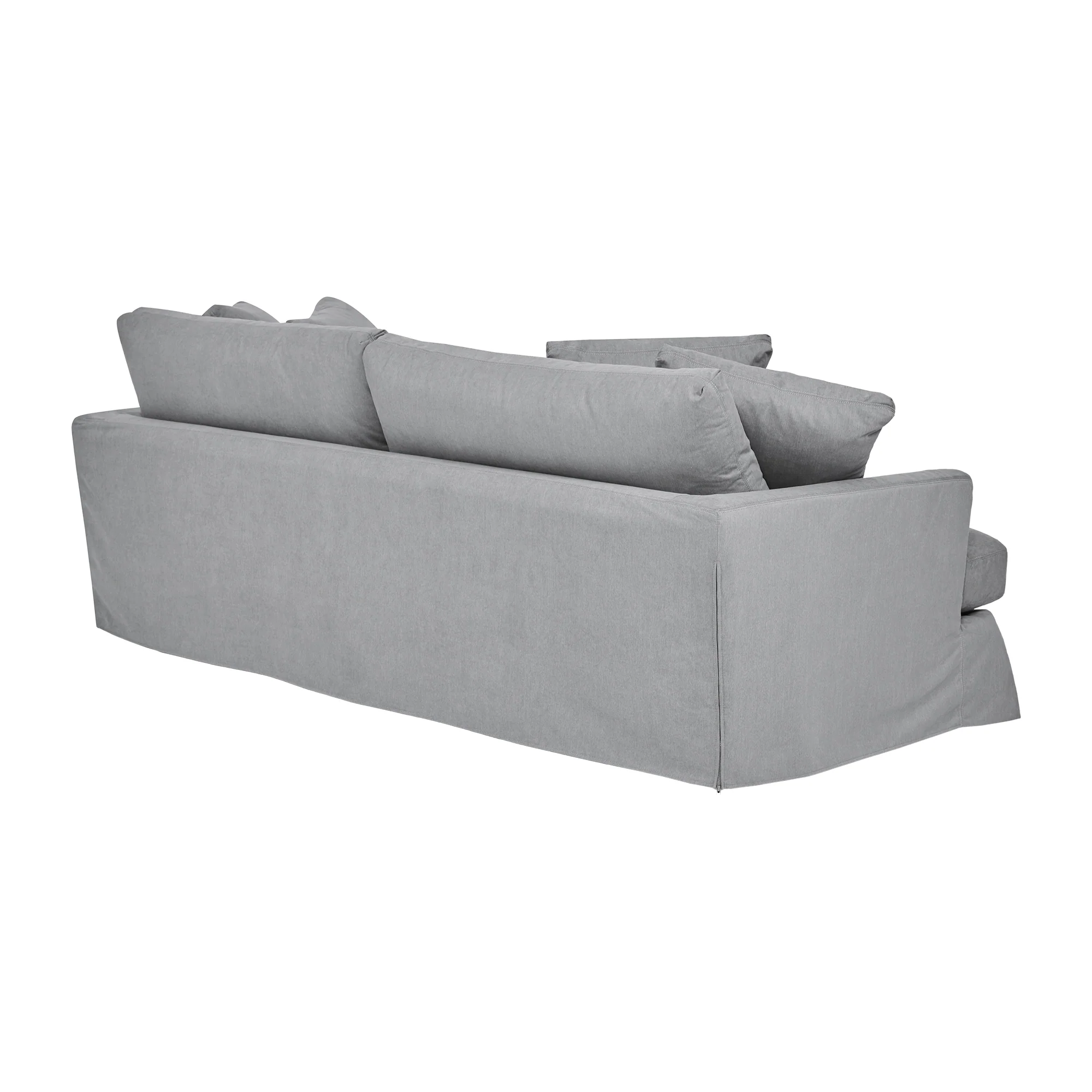 Ciara 93" Upholstered Sofa in Slate Gray  By Armen Living - Image 4