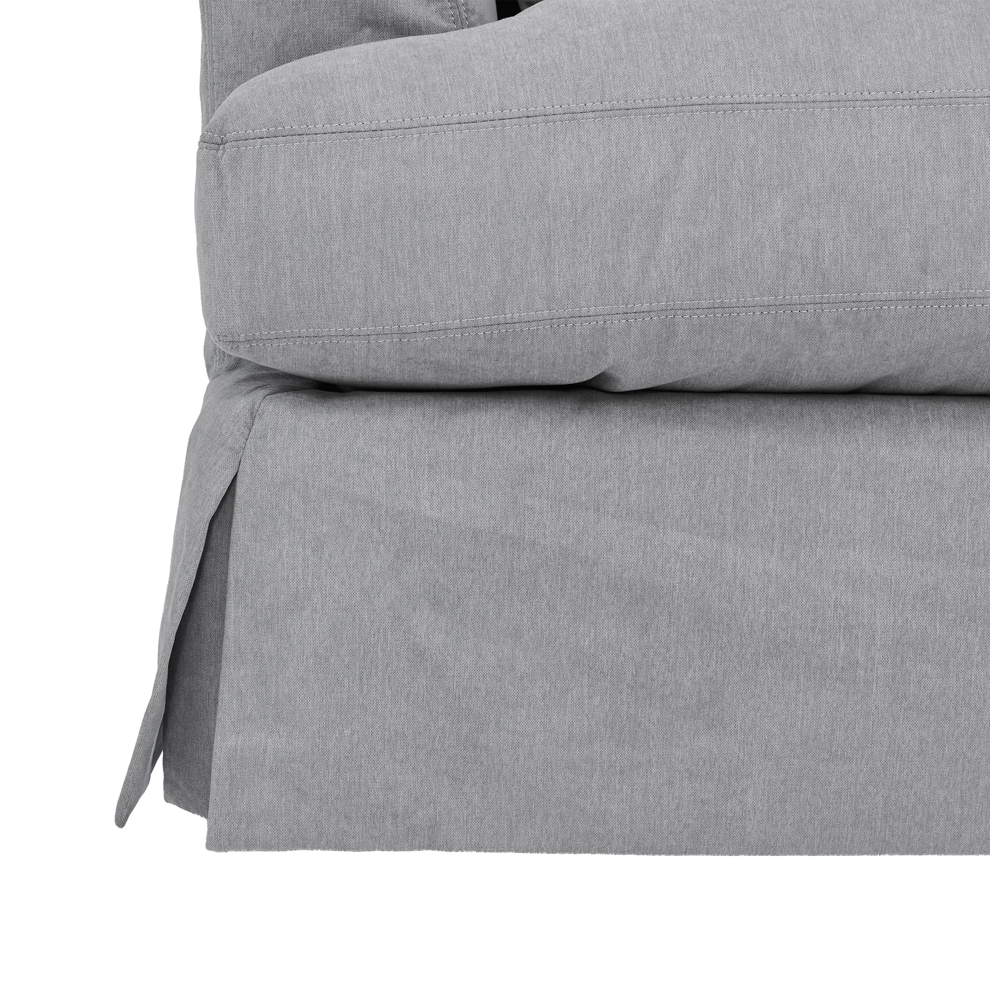 Ciara 93" Upholstered Sofa in Slate Gray  By Armen Living - Image 9