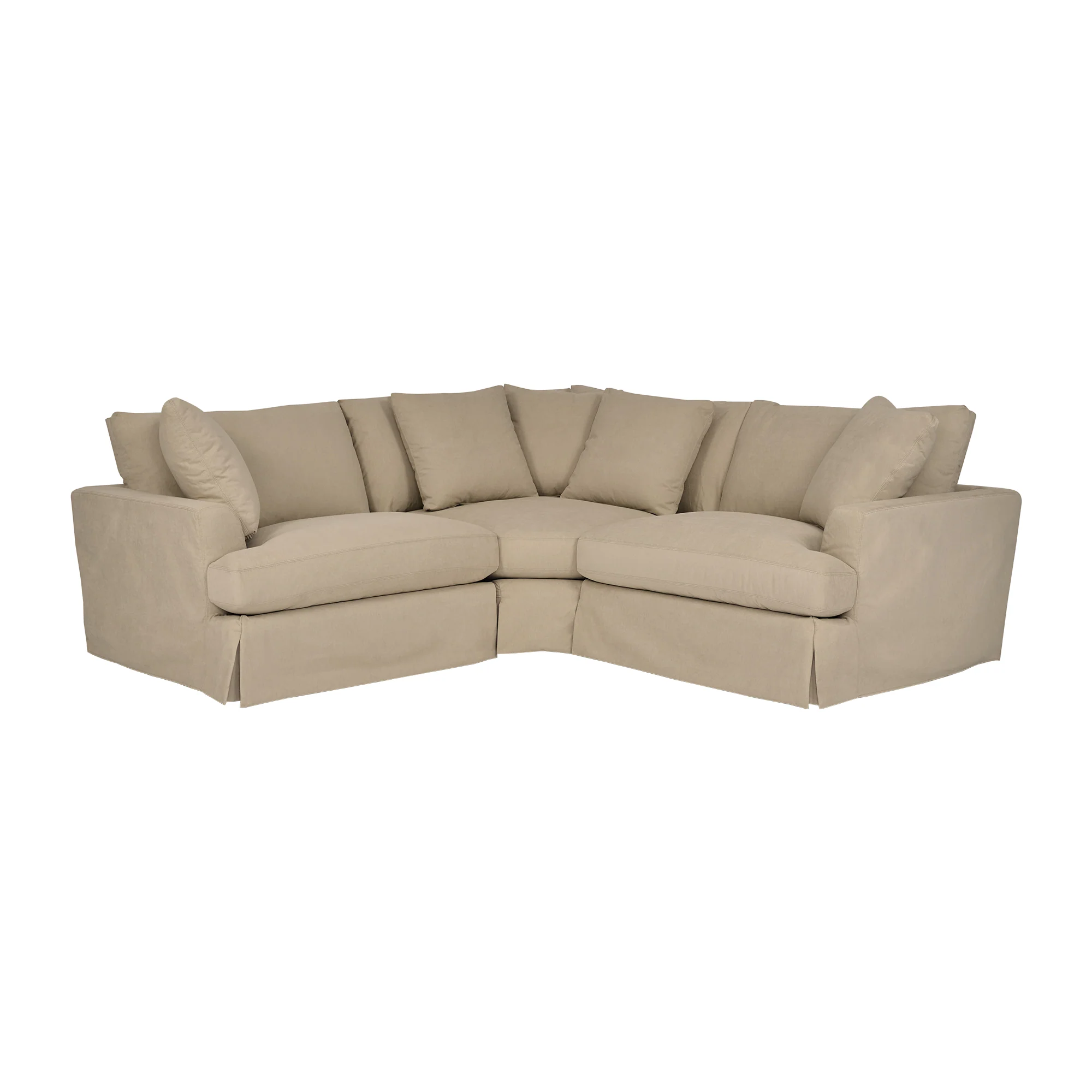 Ciara Upholstered 3 Piece Sectional Sofa in Slate Gray  By Armen Living - Image 18