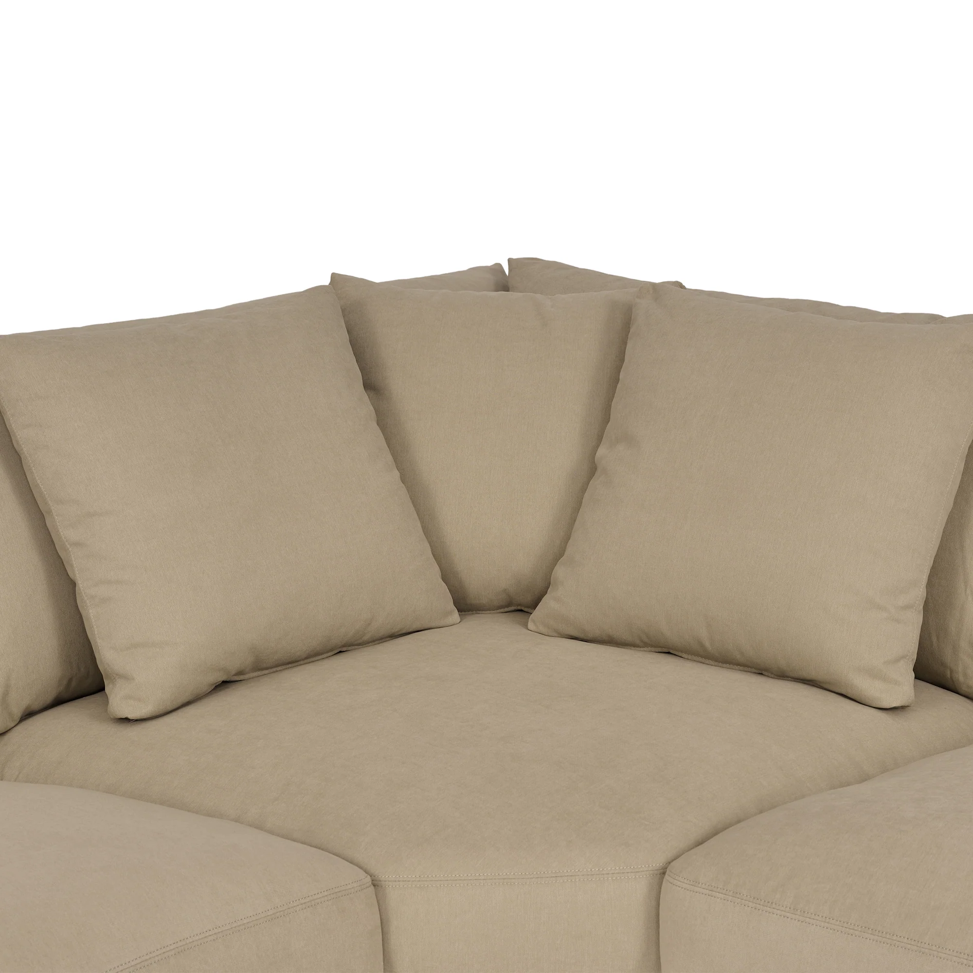 Ciara Upholstered 3 Piece Sectional Sofa in Slate Gray  By Armen Living - Image 20