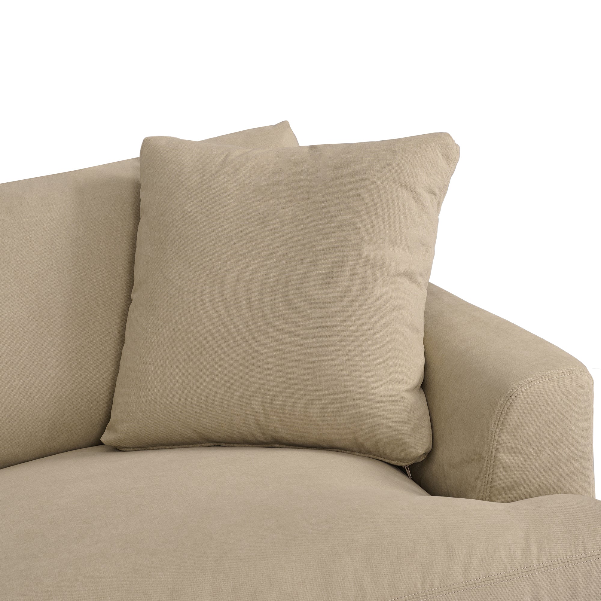 Ciara Upholstered 3 Piece Sectional Sofa in Slate Gray  By Armen Living - Image 23