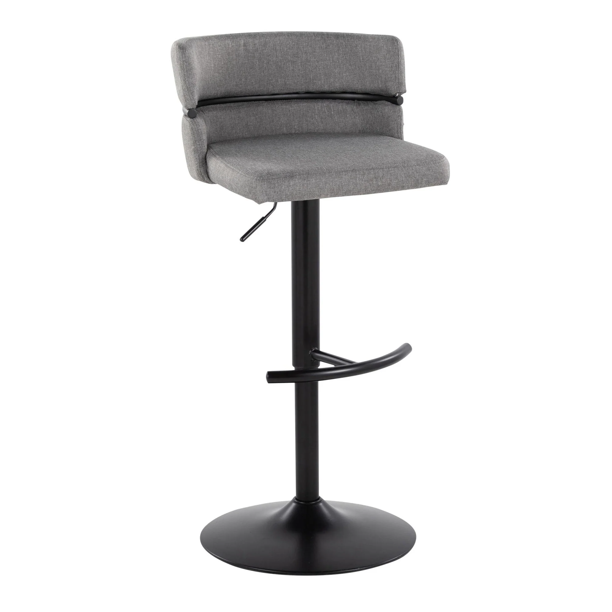 Cinch Adjustable Barstool - Set of 2 By LumiSource - BS-CINCH-RNT2 BKBKCR2 - Image 12