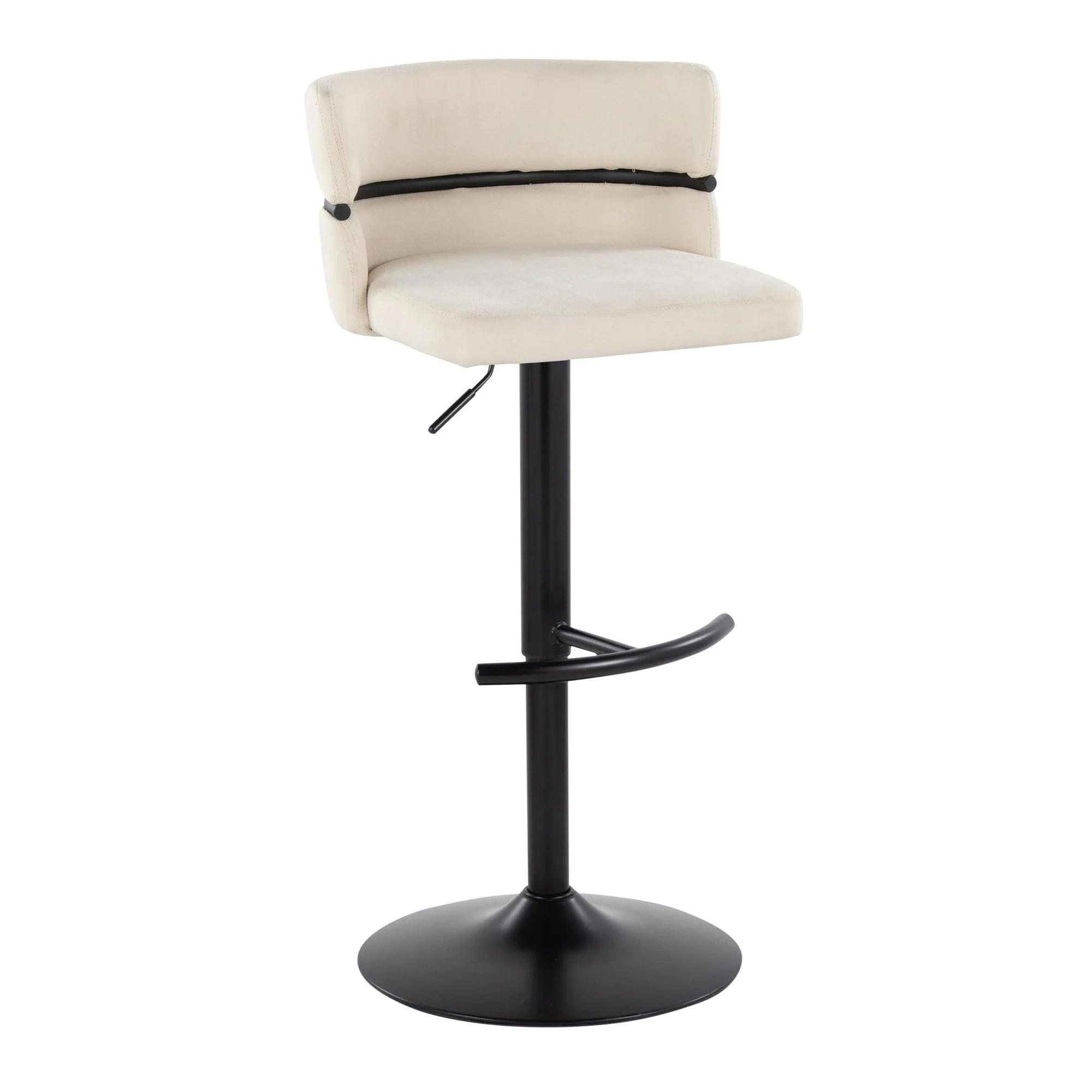 Cinch Adjustable Barstool - Set of 2 By LumiSource - BS-CINCH-RNT2 BKBKCR2 - Image 4