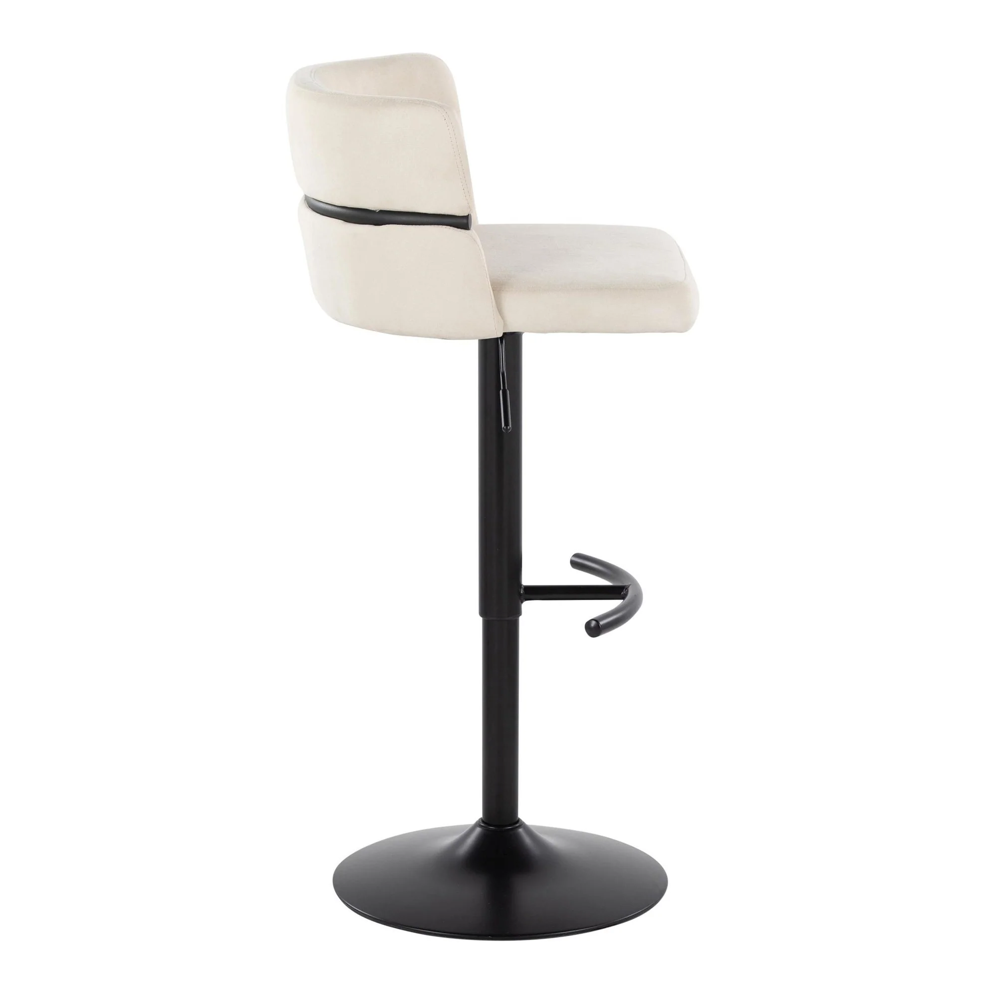 Cinch Adjustable Barstool - Set of 2 By LumiSource - BS-CINCH-RNT2 BKBKCR2 - Image 5