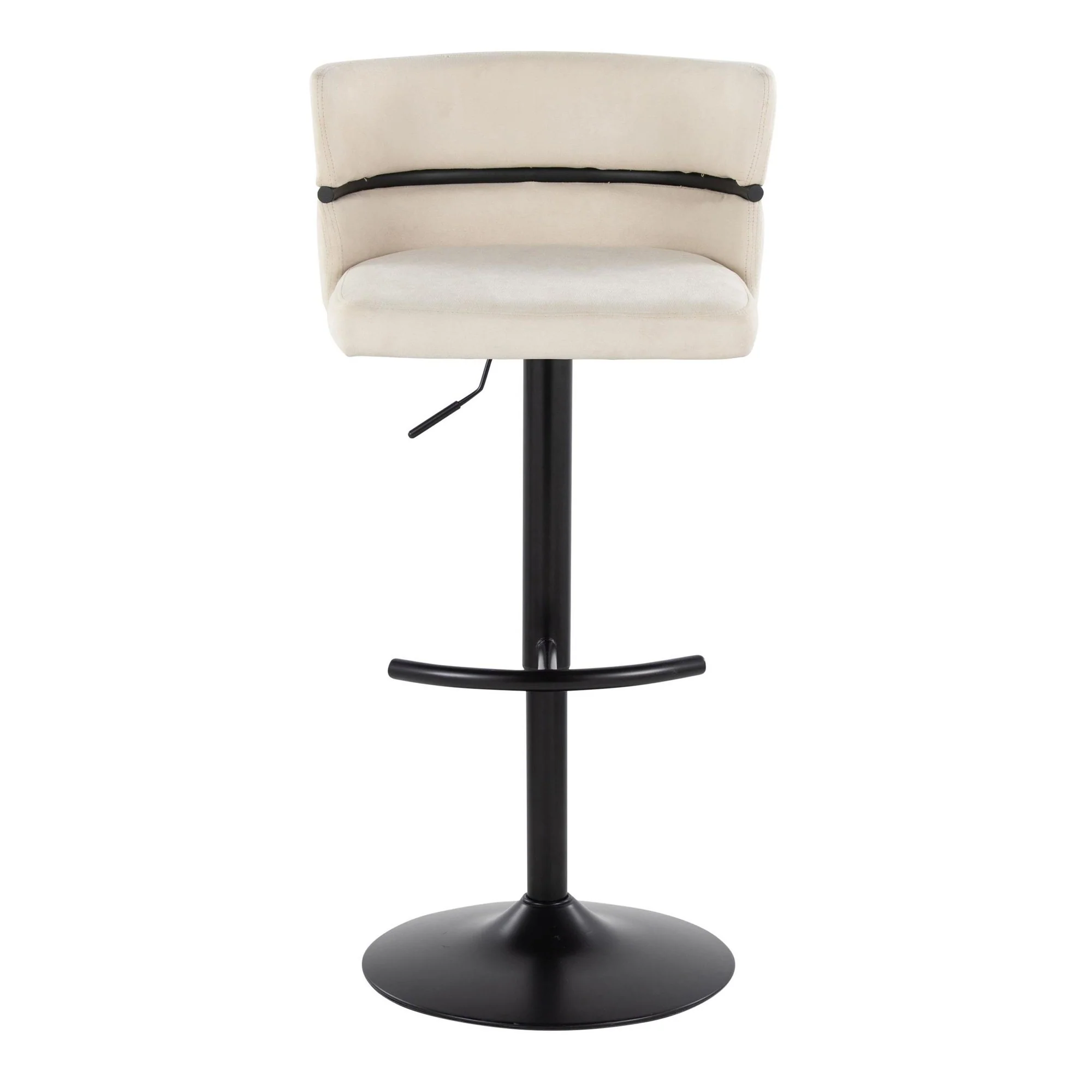 Cinch Adjustable Barstool - Set of 2 By LumiSource - BS-CINCH-RNT2 BKBKCR2 - Image 7